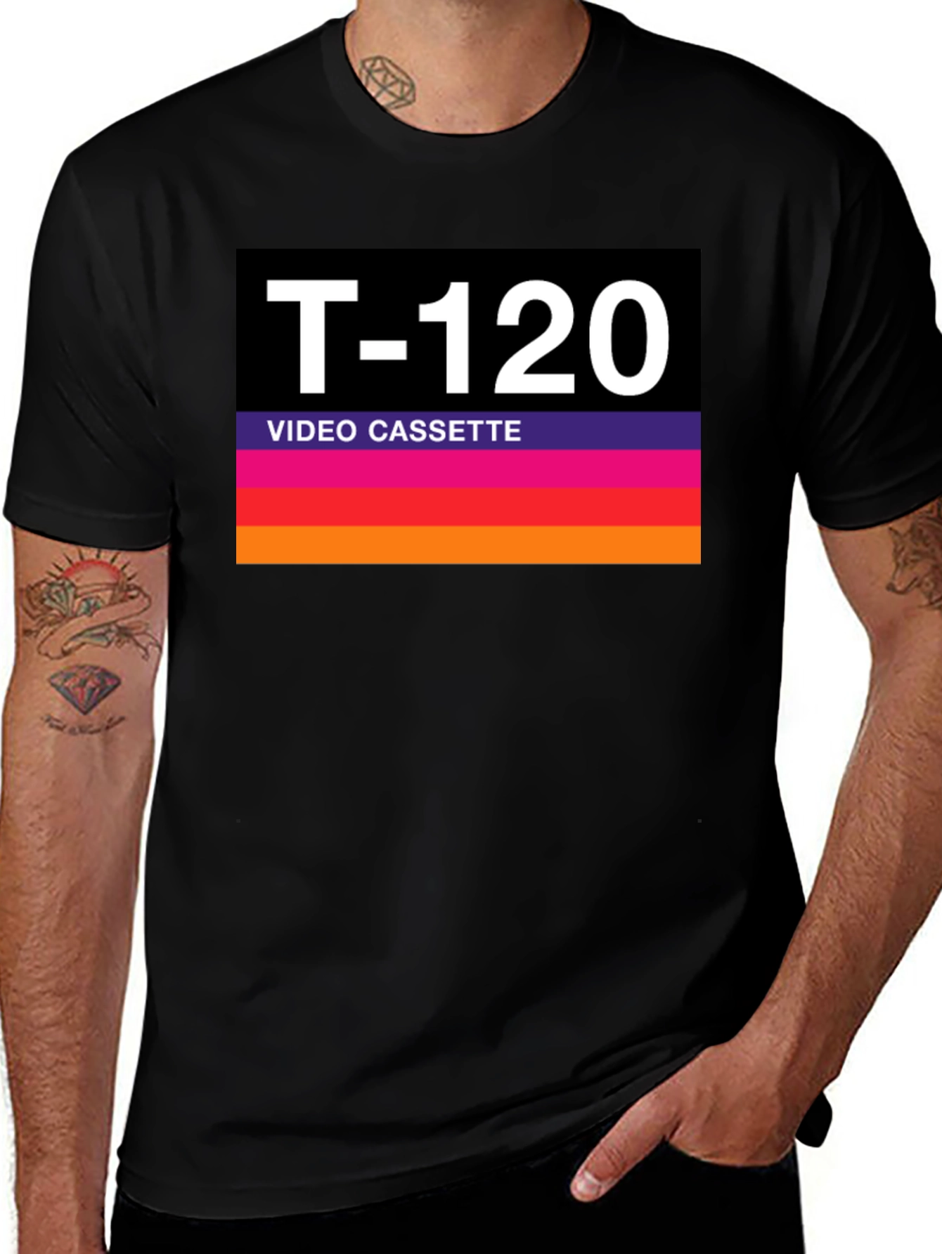 T-120 Video Cassette Retro Style Graphic Tee