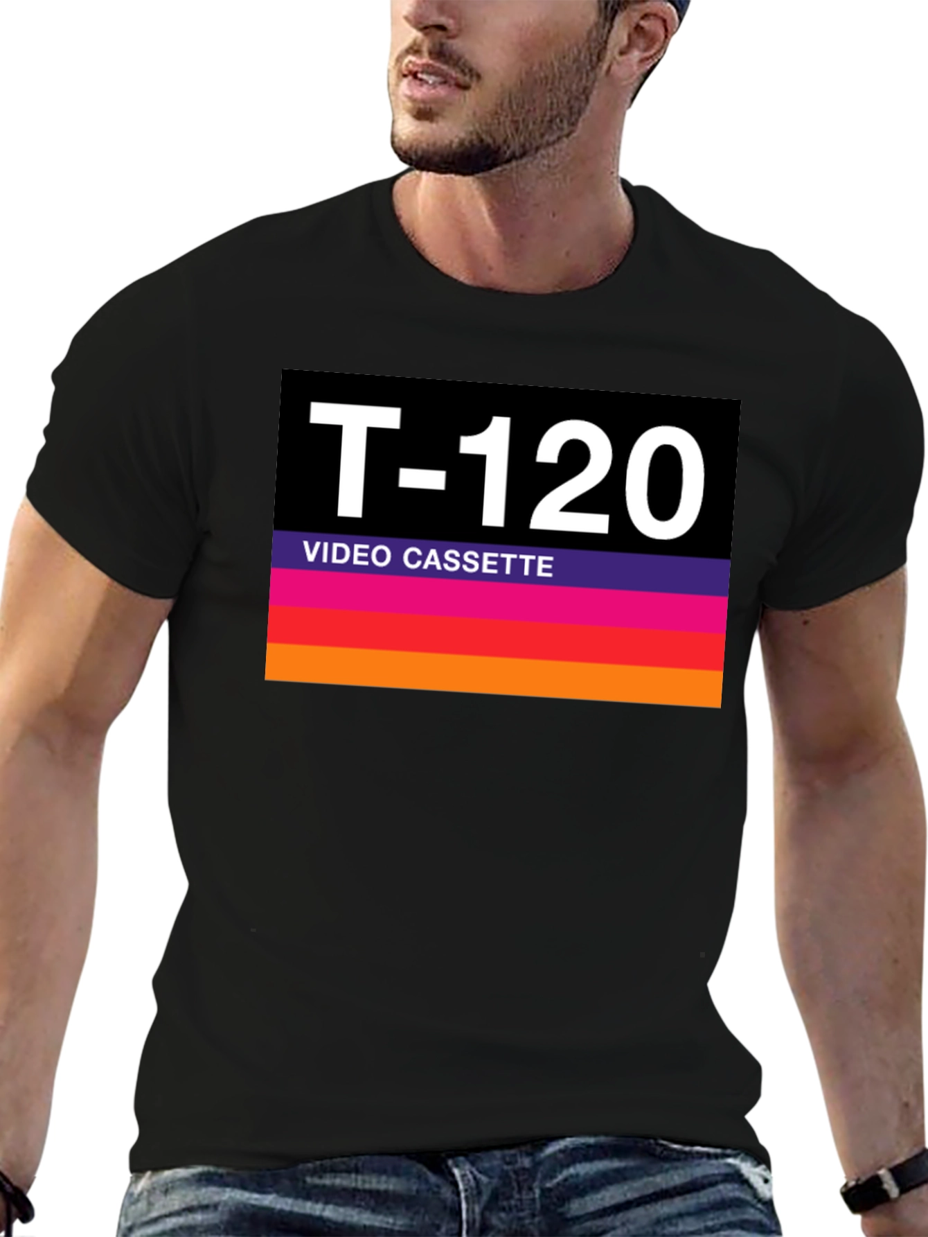 T-120 Video Cassette Retro Style Graphic Tee