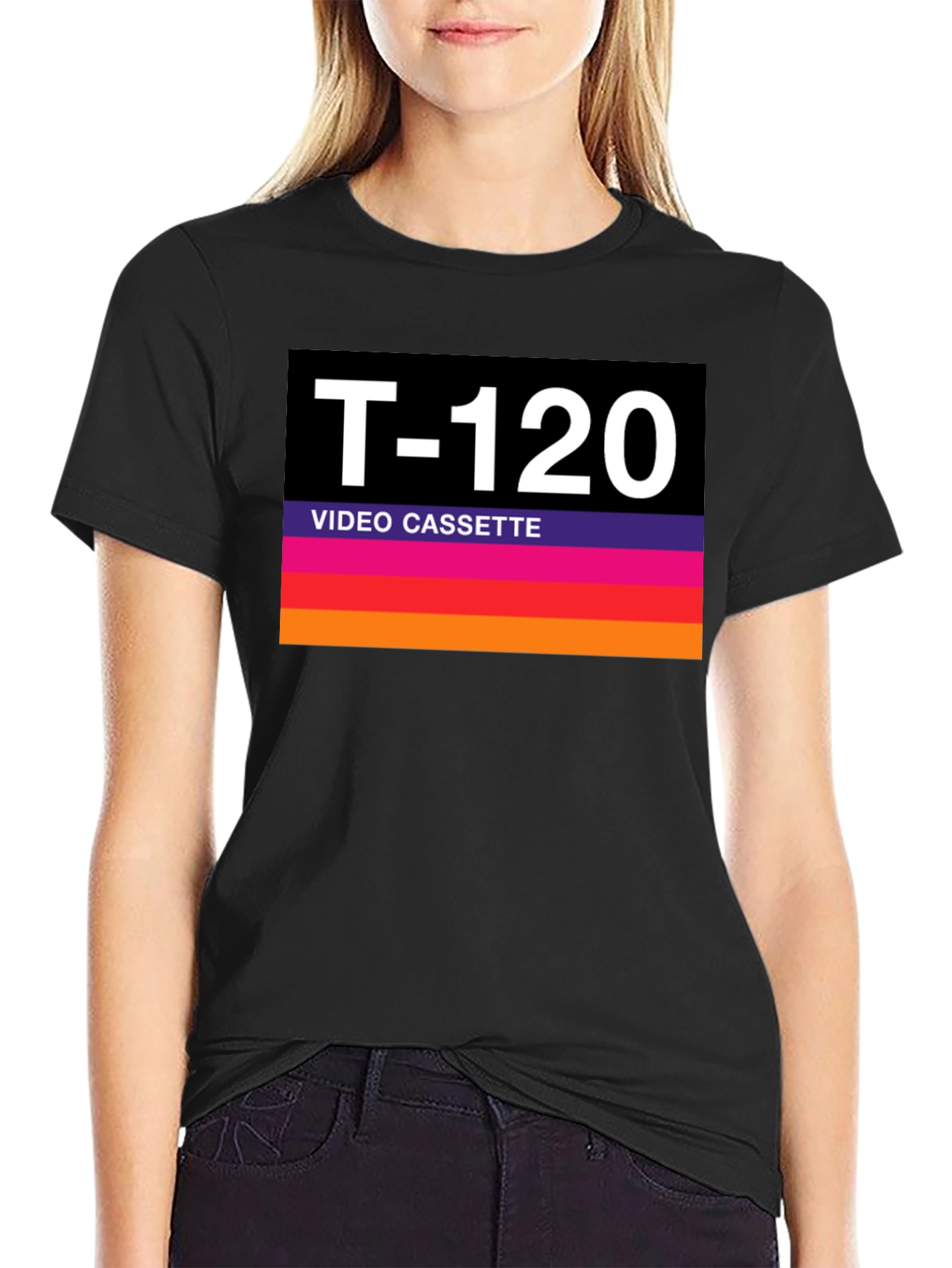 T-120 Video Cassette Retro Style Graphic Tee