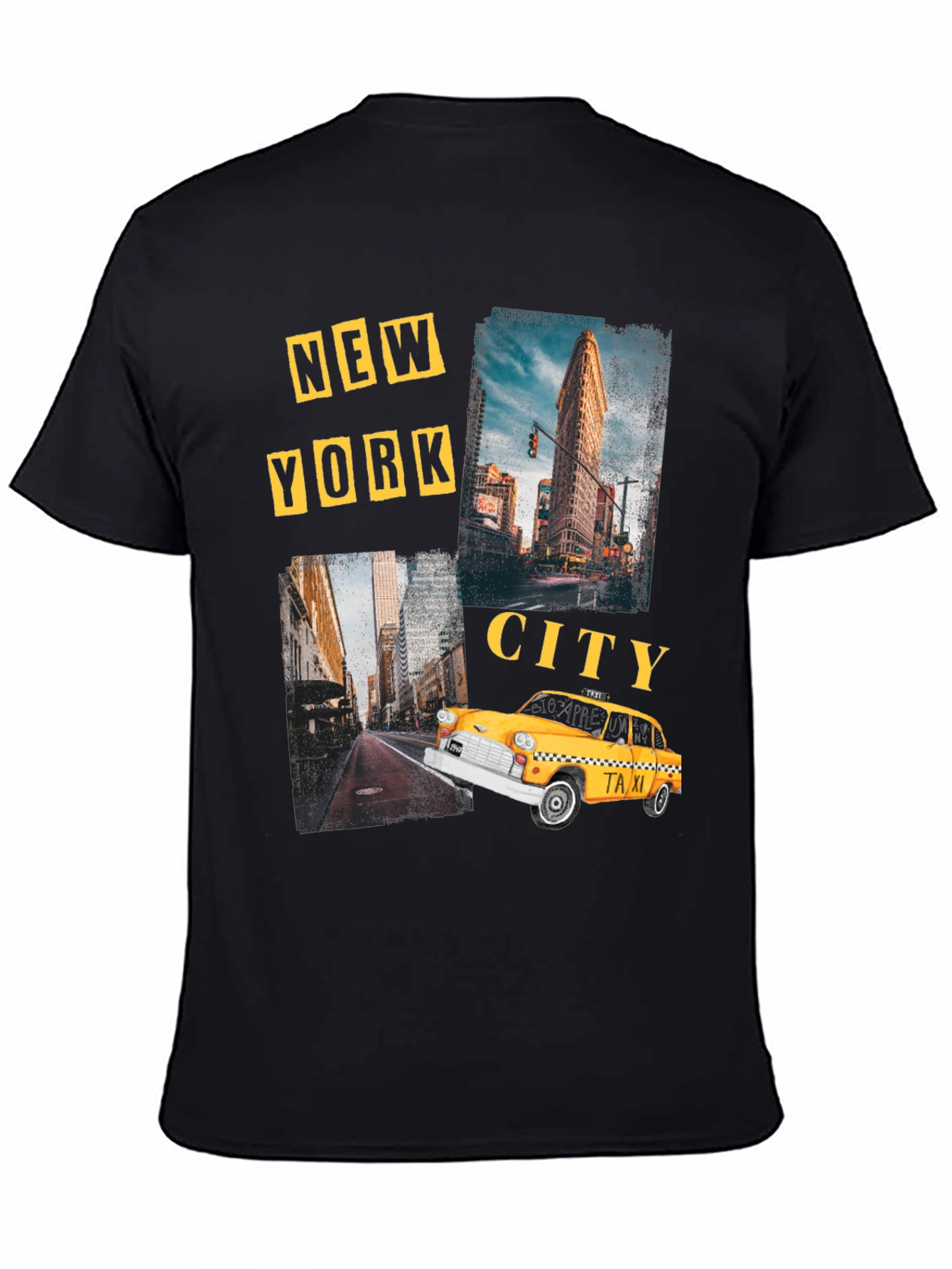 New York City Graphic Print Black T-Shirt