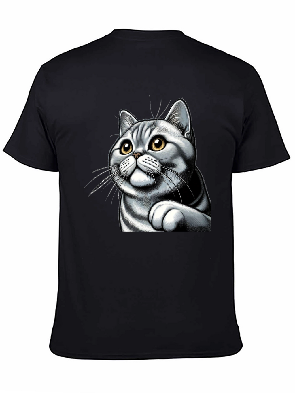 Cat Graphic Tee - Cute Kitten Design