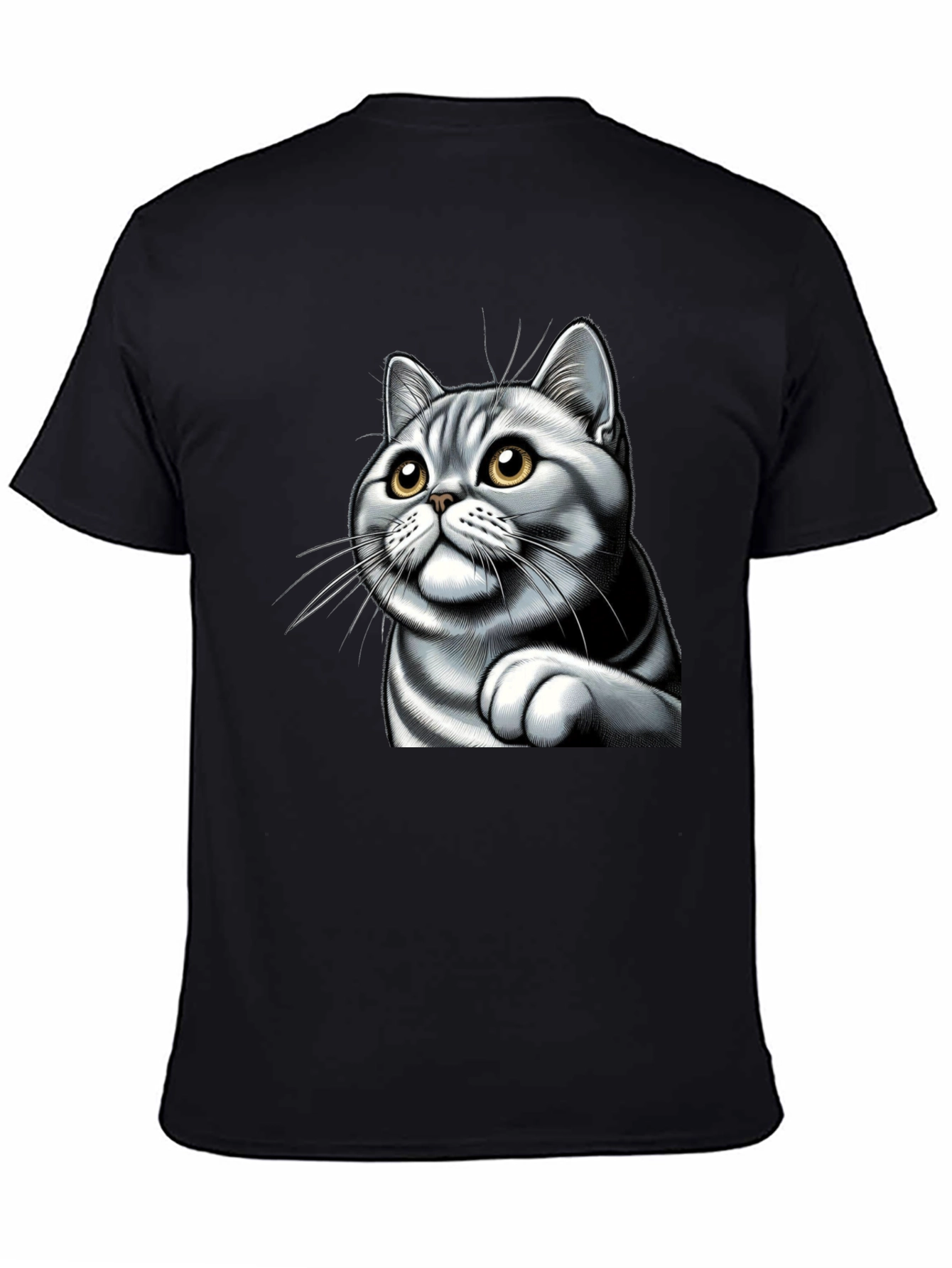 Cat Graphic Tee - Cute Kitten Design