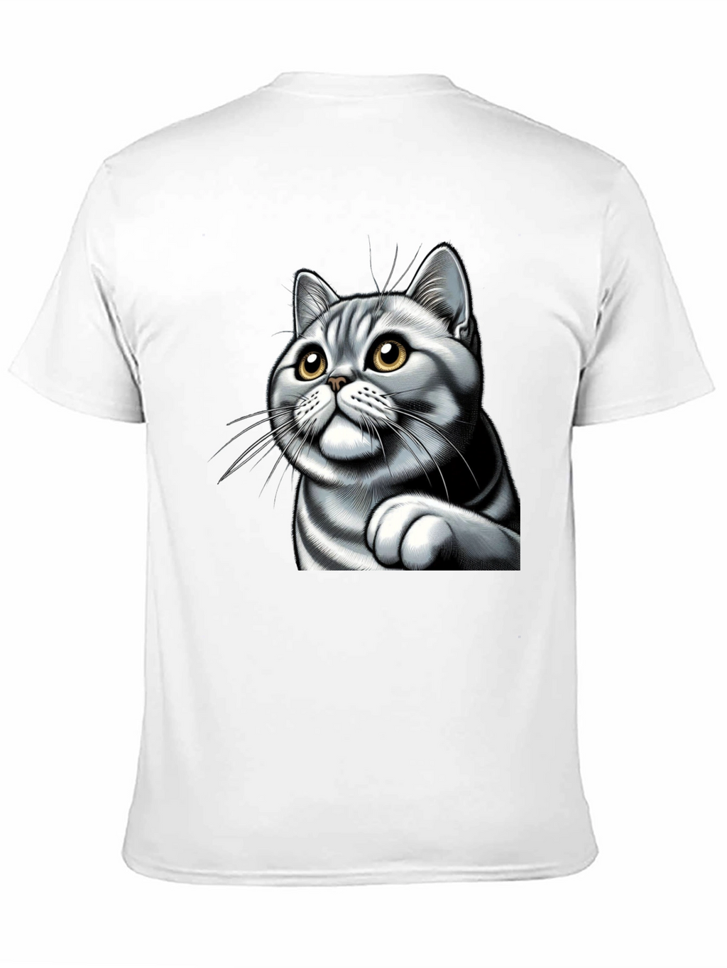 Cat Graphic Tee - Cute Kitten Design