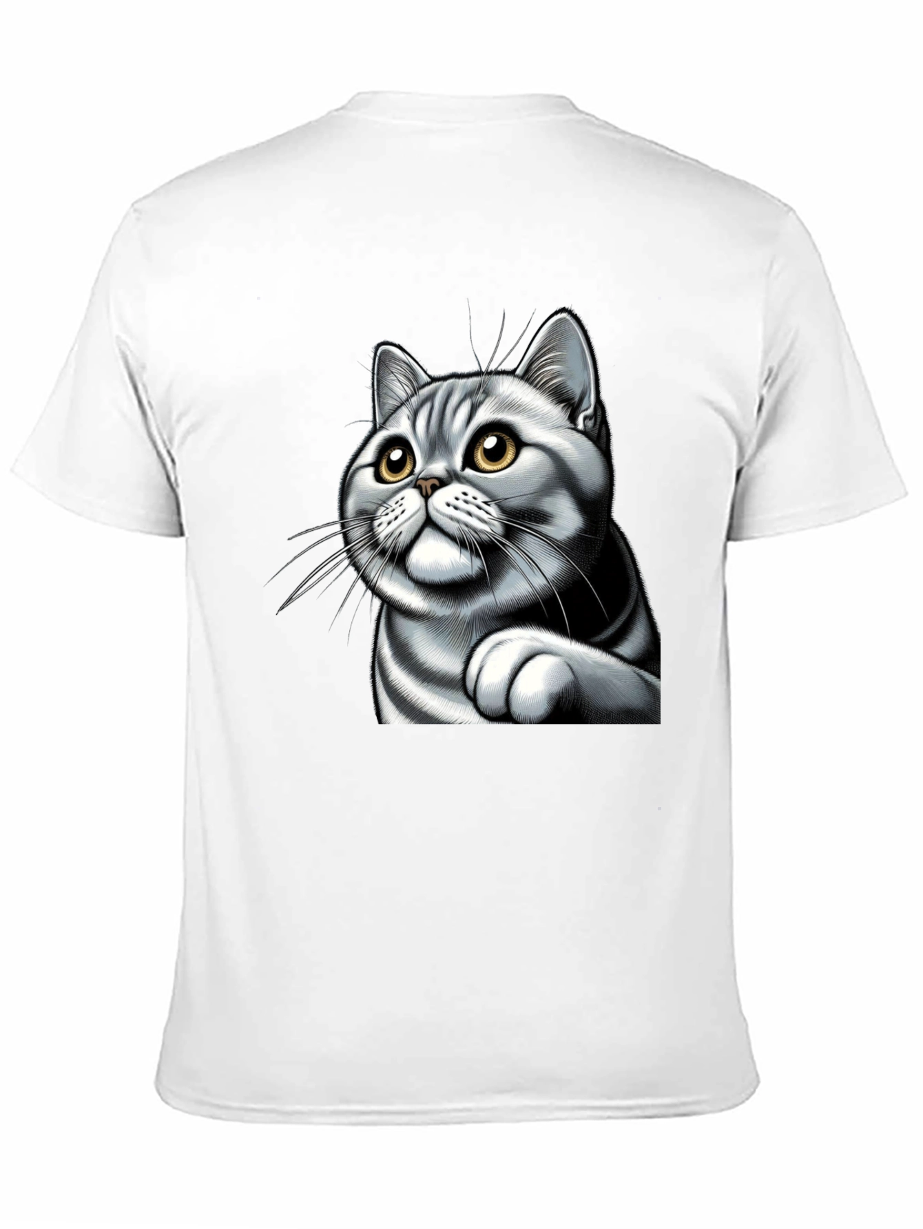 Cat Graphic Tee - Cute Kitten Design