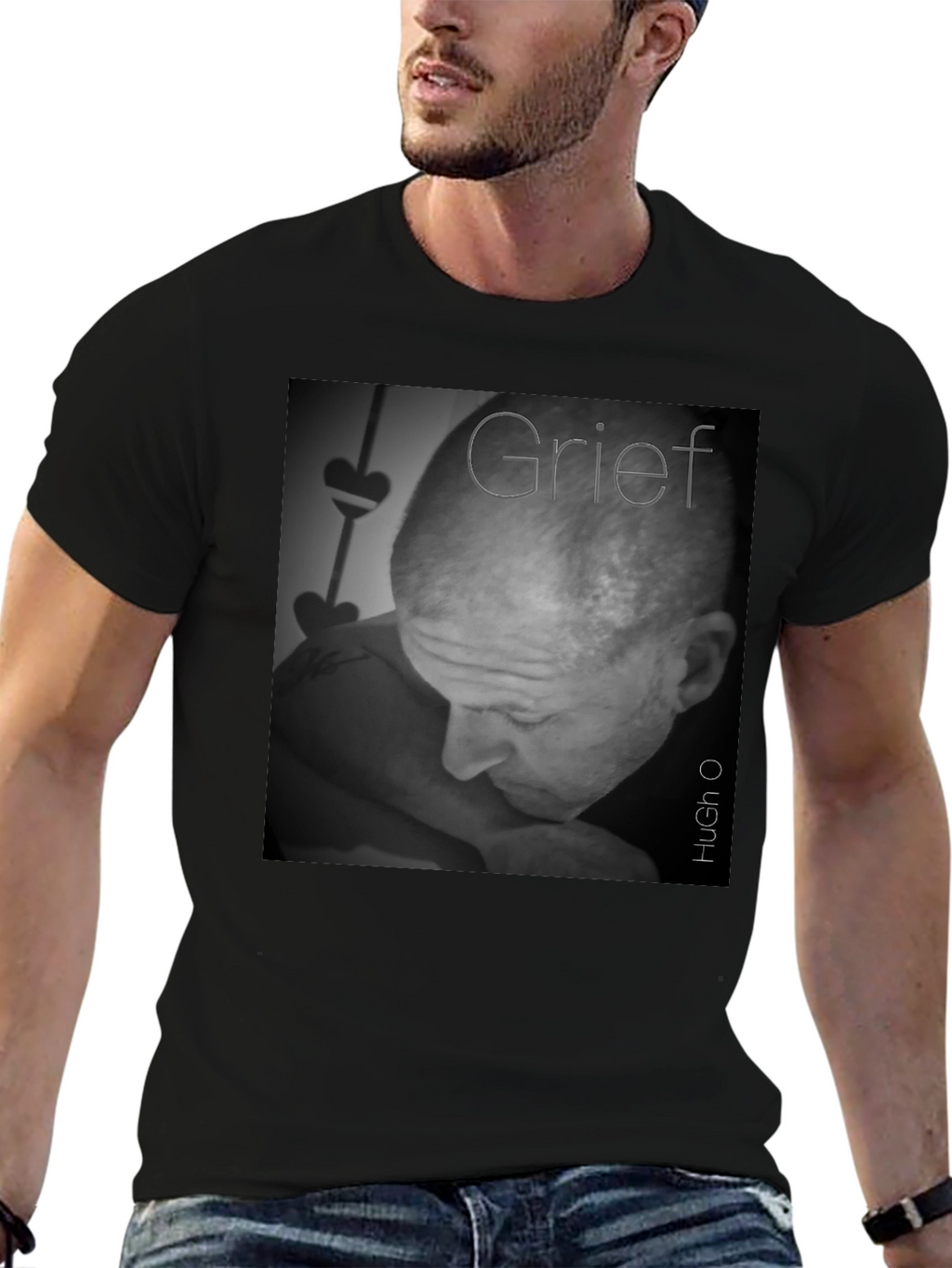 Grief T-Shirt - Black Soft Cotton Graphic Tee