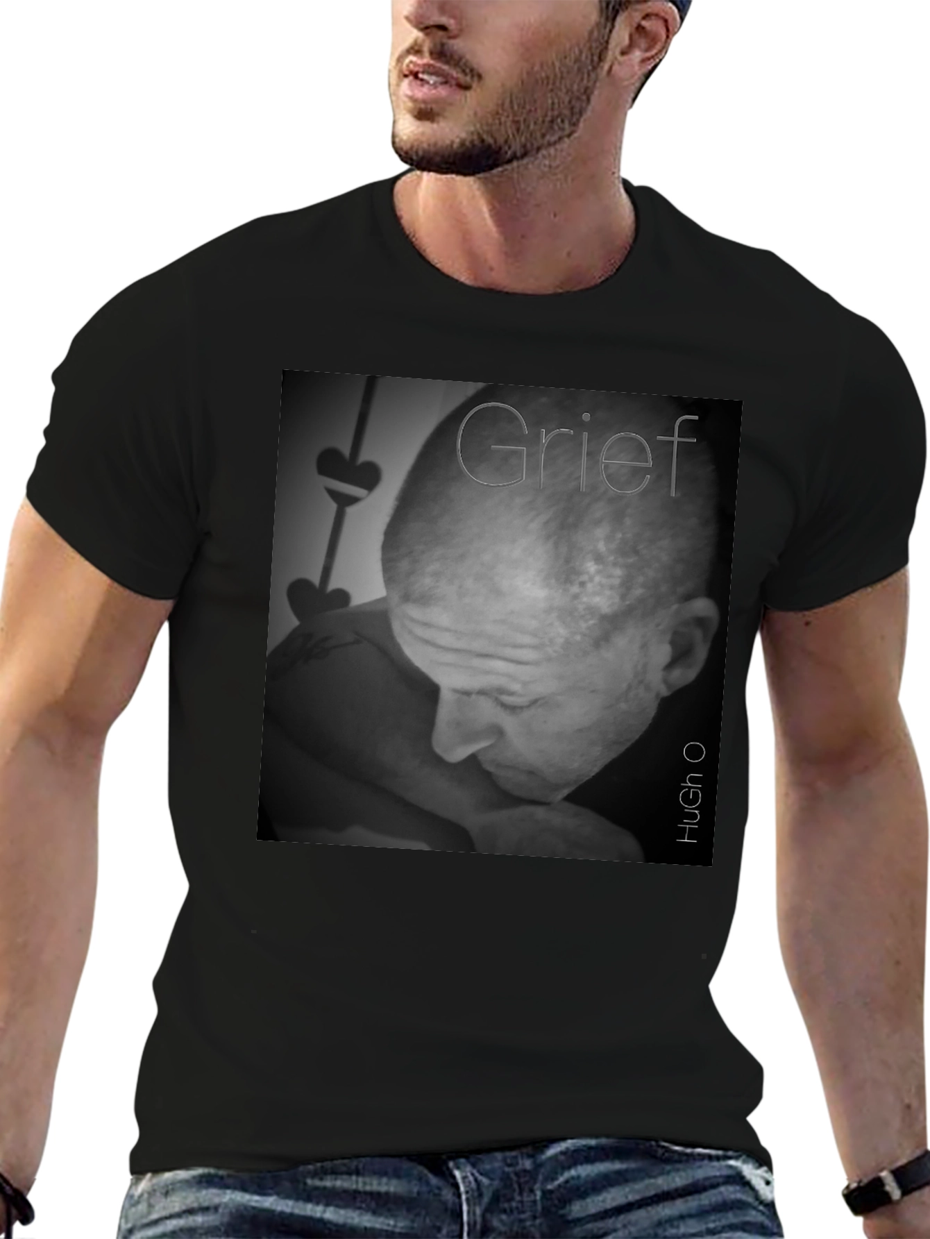 Grief T-Shirt - Black Soft Cotton Graphic Tee