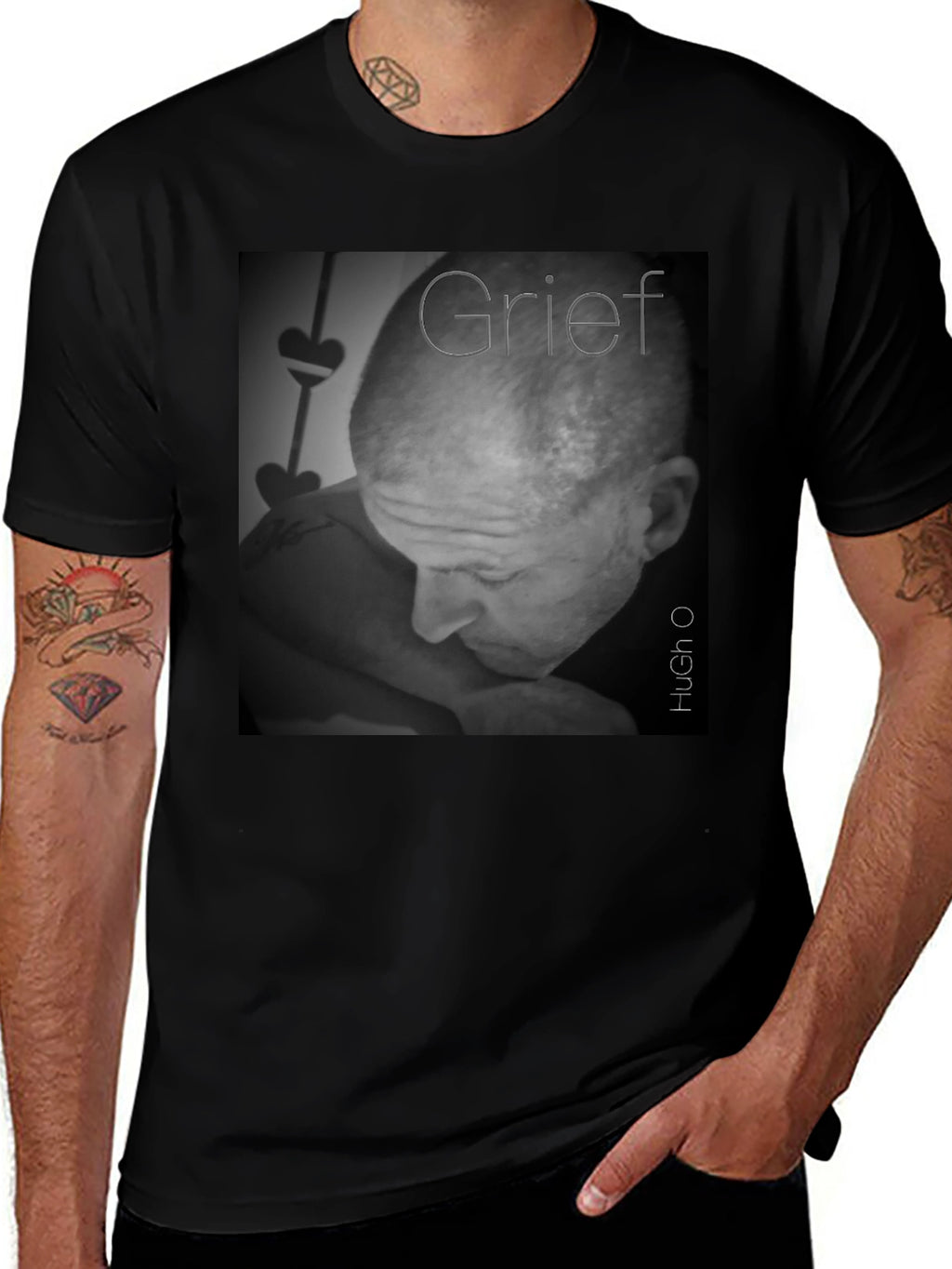 Grief T-Shirt - Black Soft Cotton Graphic Tee