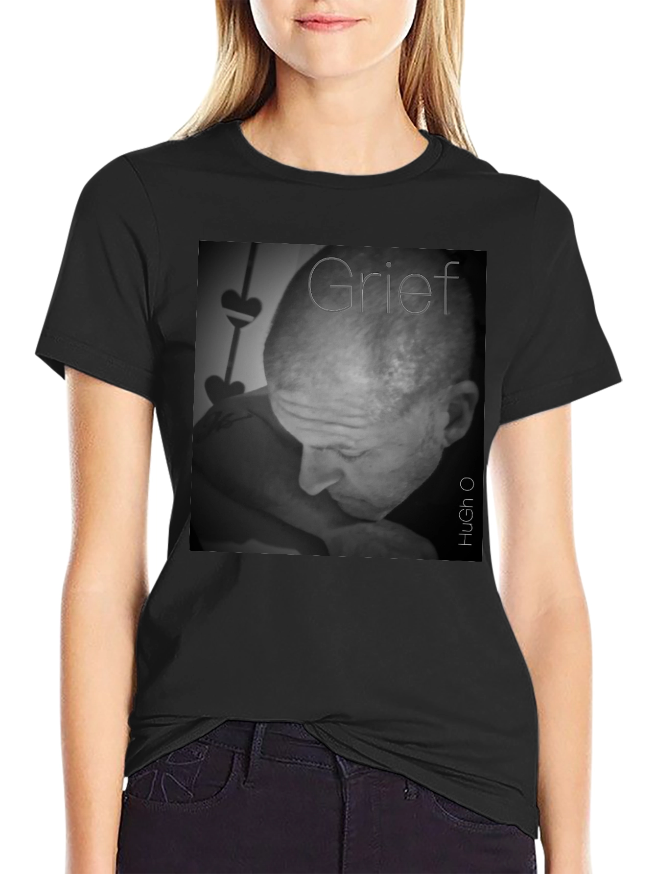 Grief T-Shirt - Black Soft Cotton Graphic Tee