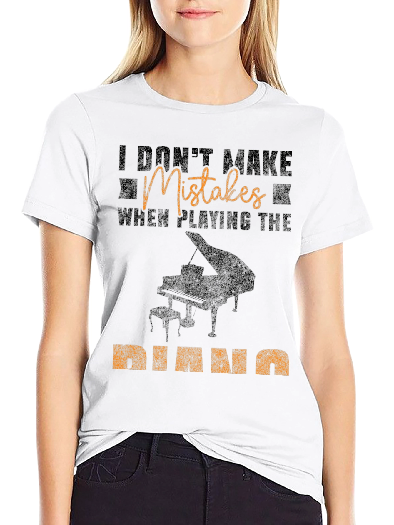I Dont Make Mistakes Piano T-Shirt
