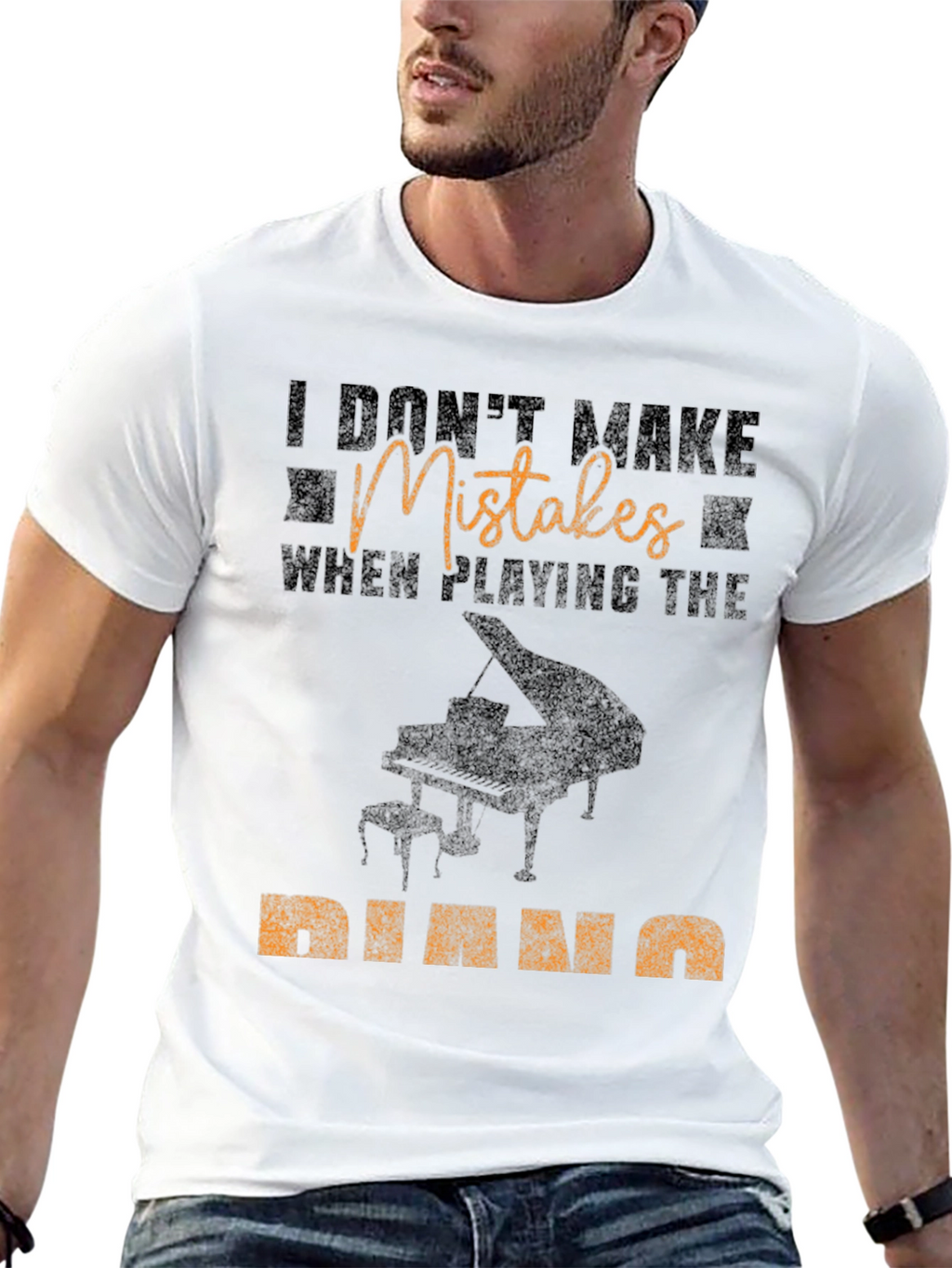 I Dont Make Mistakes Piano T-Shirt