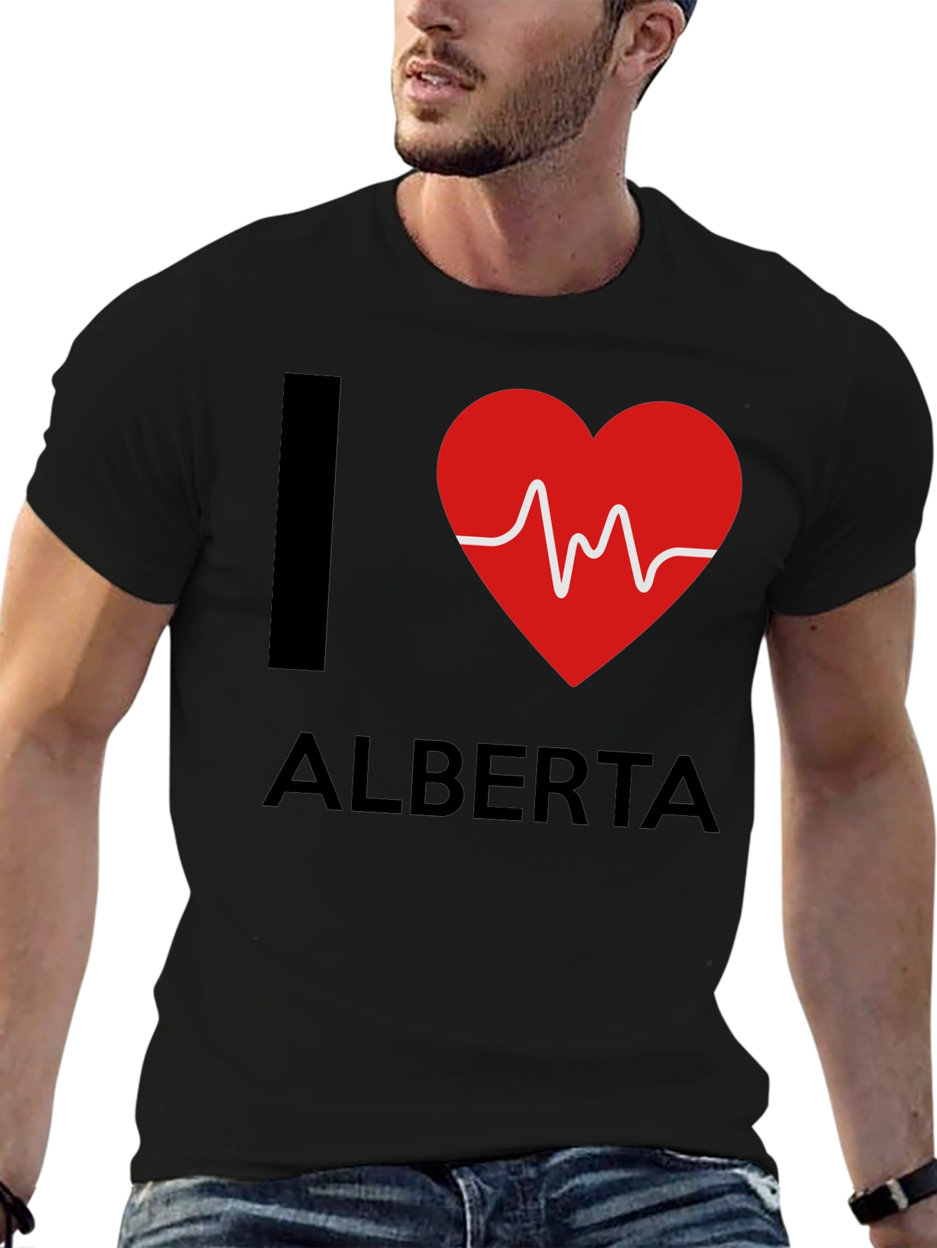 I Heart Alberta Graphic Tee - Black T-Shirt