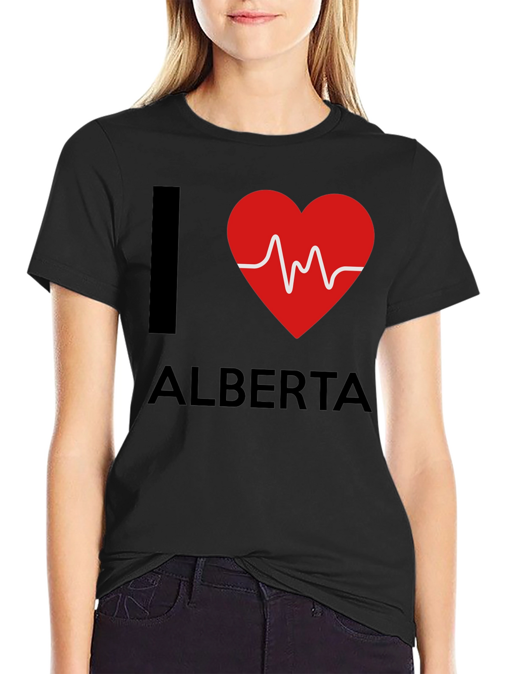 I Heart Alberta Graphic Tee - Black T-Shirt