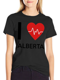 I Heart Alberta Graphic Tee - Black T-Shirt