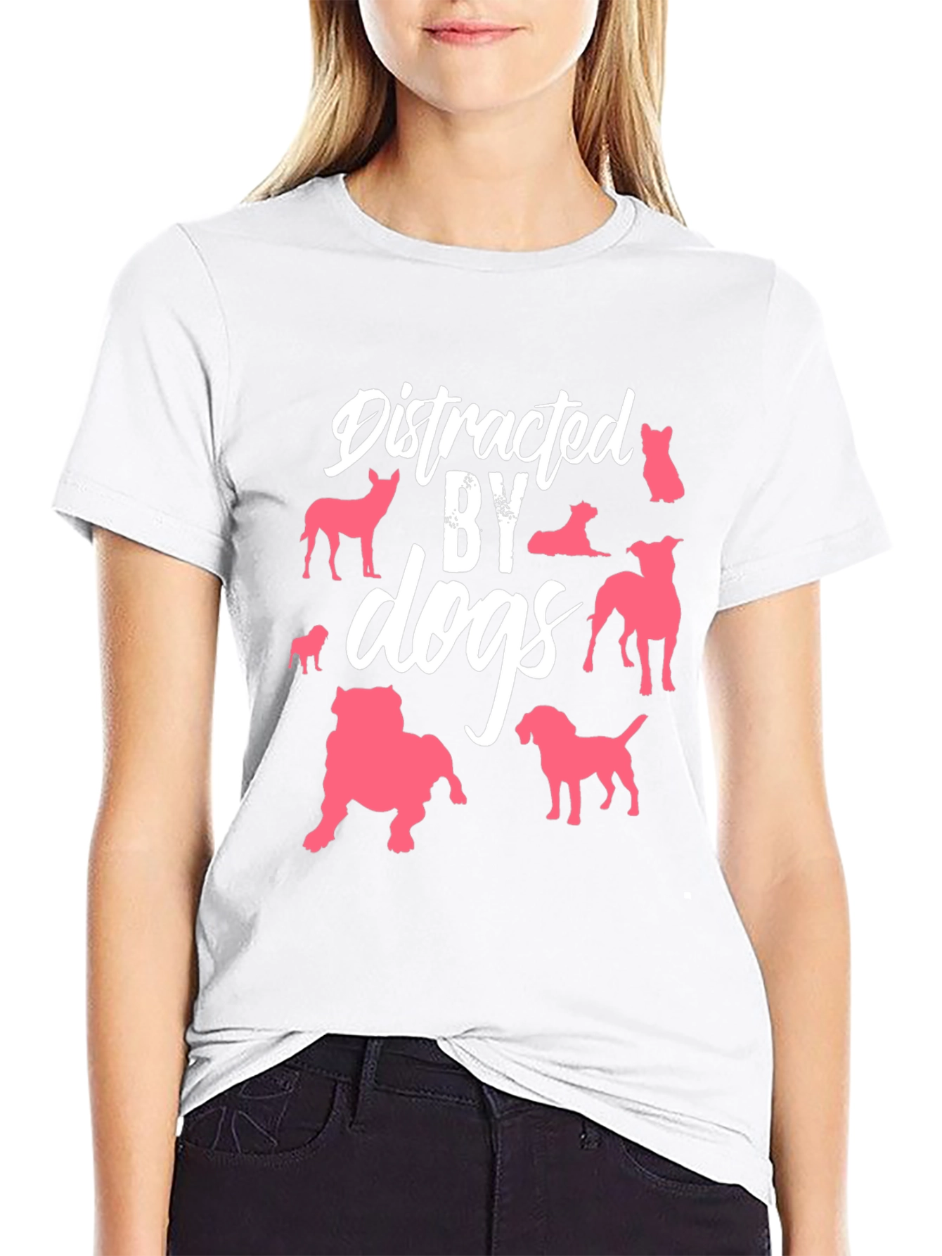 Distracted By Dogs Graphic T-Shirt