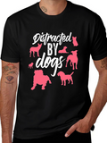 Distracted By Dogs Graphic T-Shirt