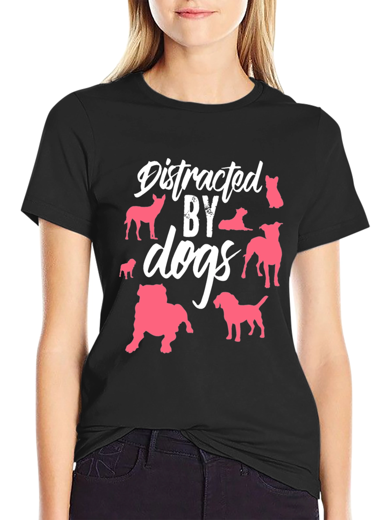 Distracted By Dogs Graphic T-Shirt