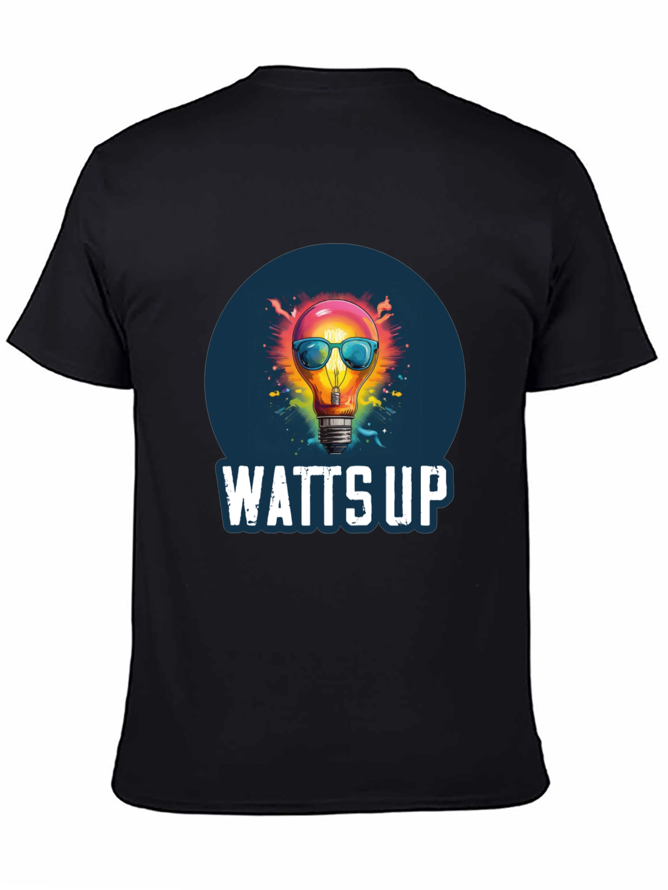 Watts Up Graphic Tee - Funny Lightbulb T-Shirt