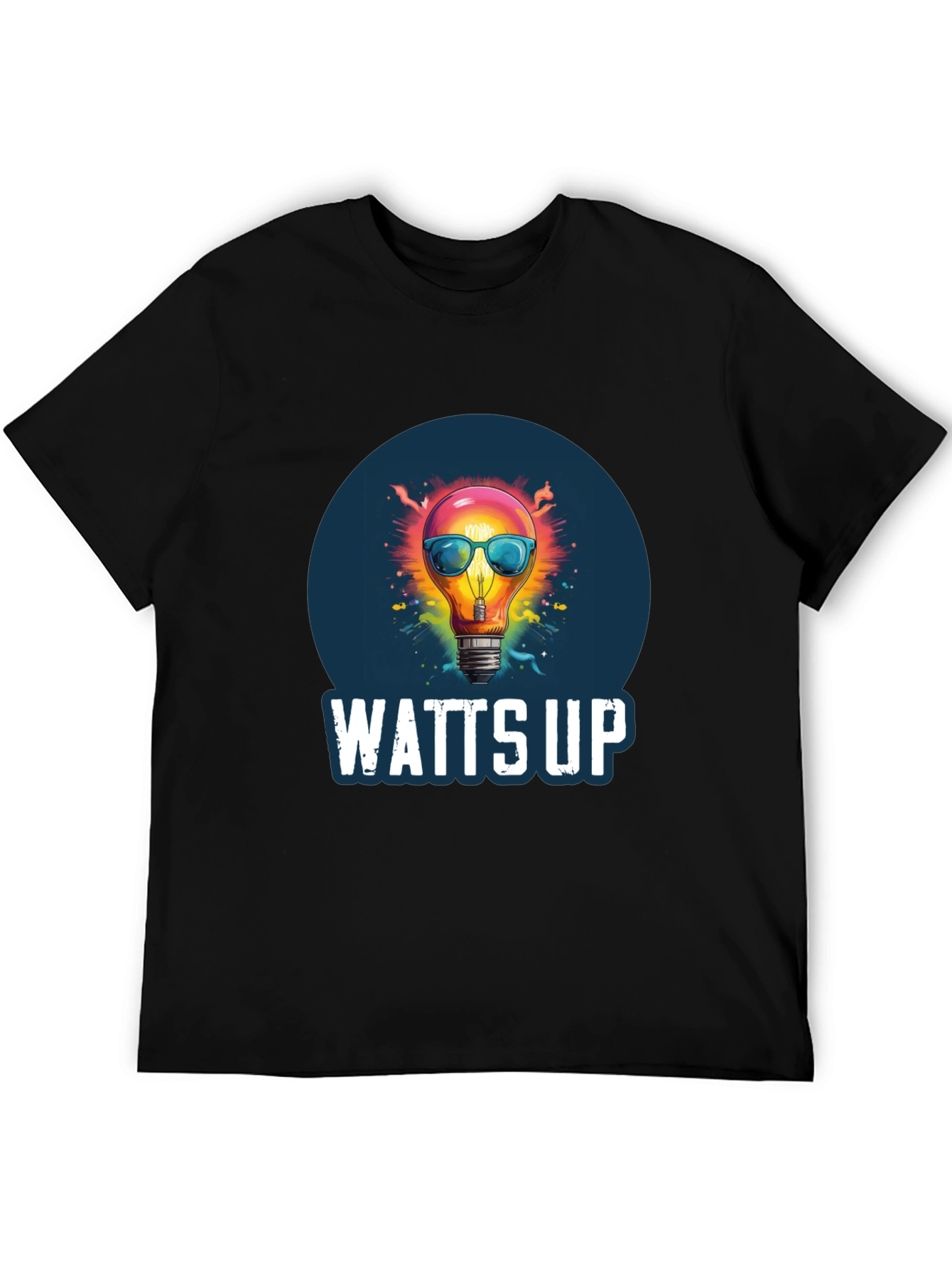 Watts Up Graphic Tee - Funny Lightbulb T-Shirt