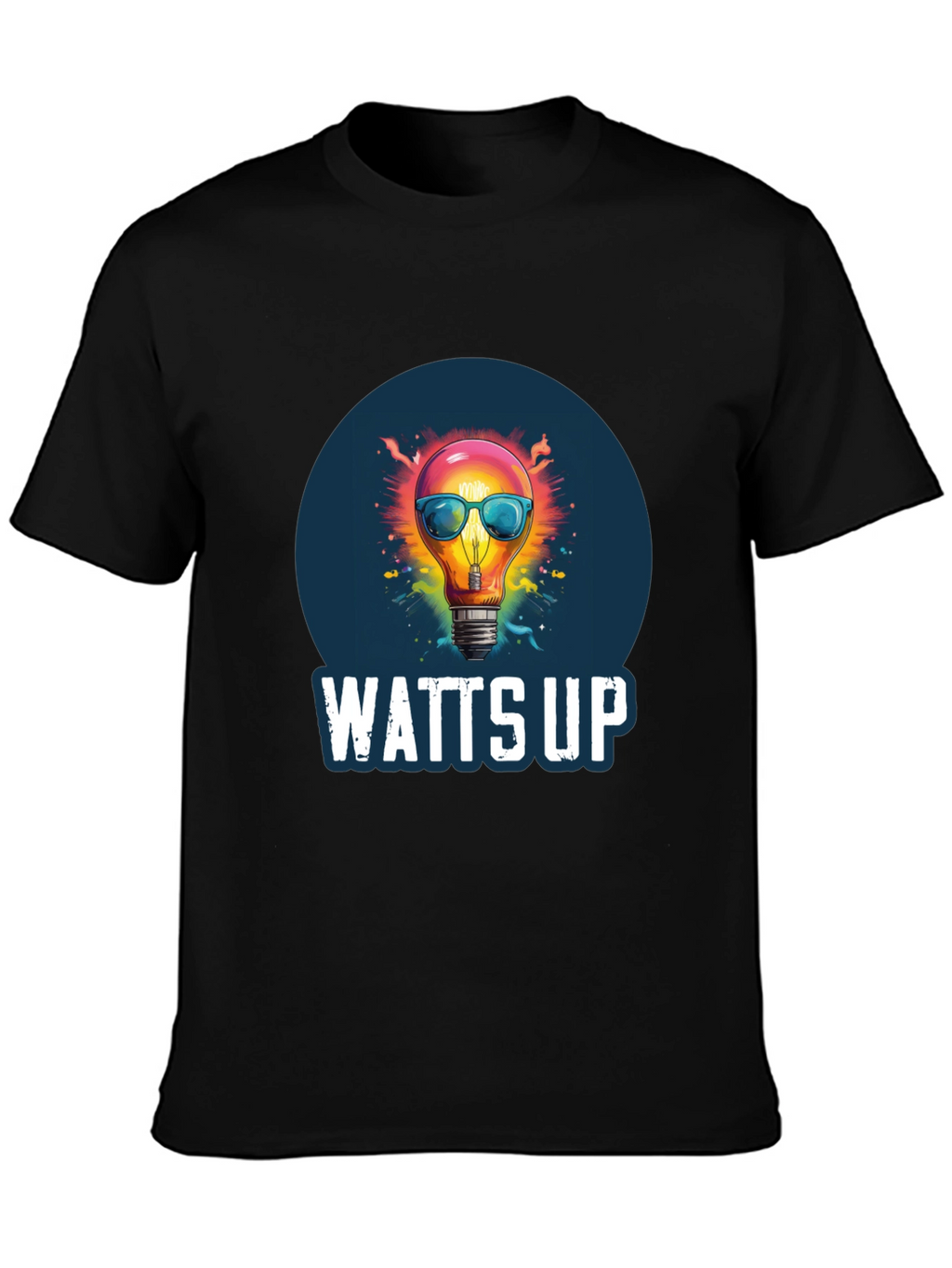 Watts Up Graphic Tee - Funny Lightbulb T-Shirt