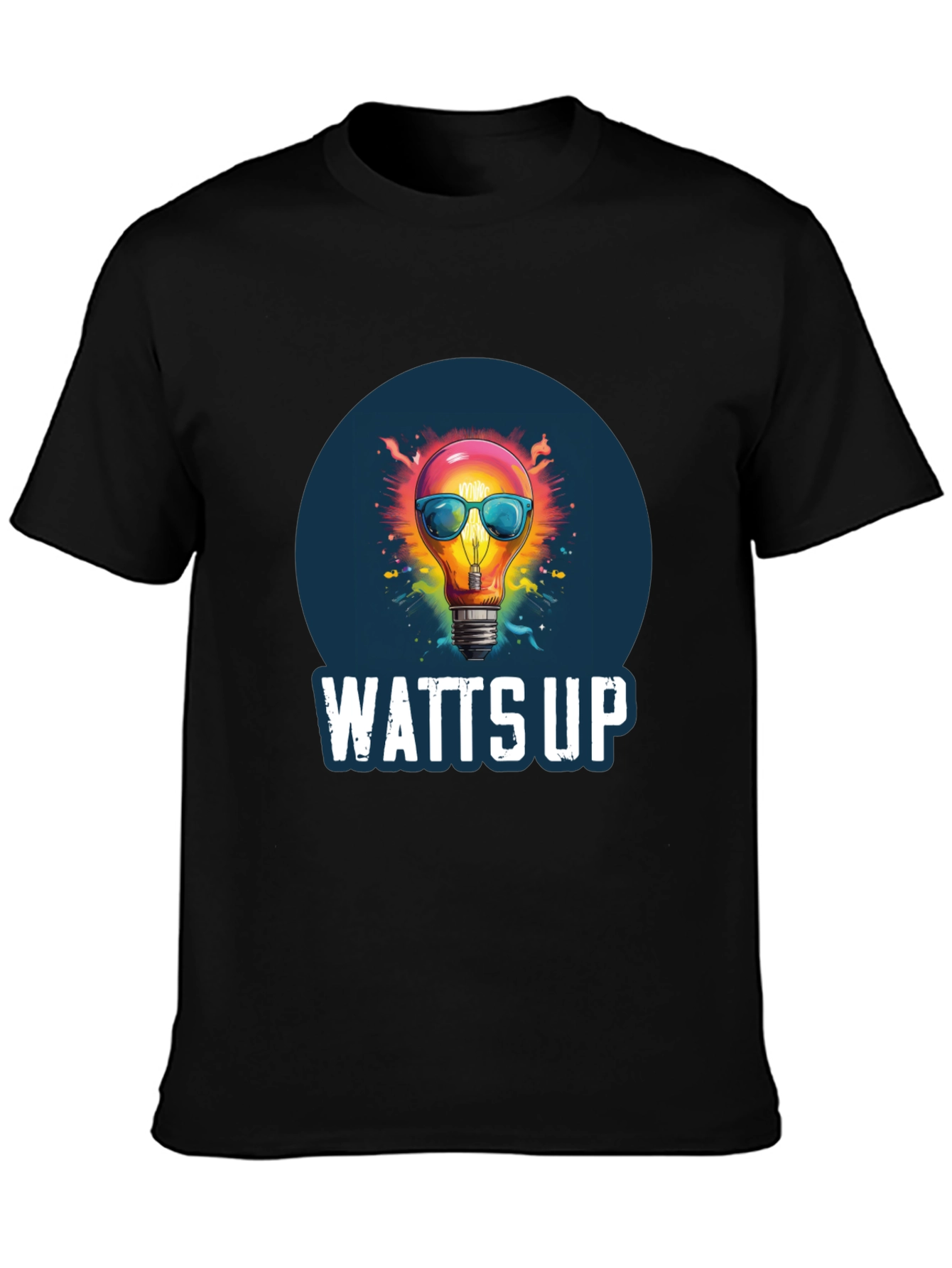 Watts Up Graphic Tee - Funny Lightbulb T-Shirt