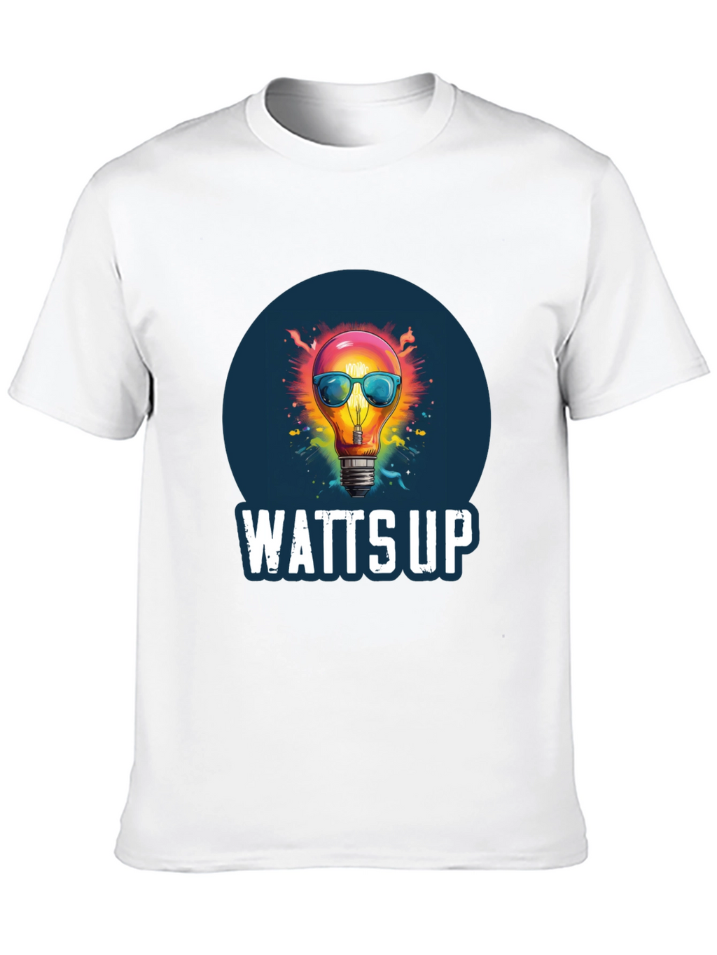 Watts Up Graphic Tee - Funny Lightbulb T-Shirt