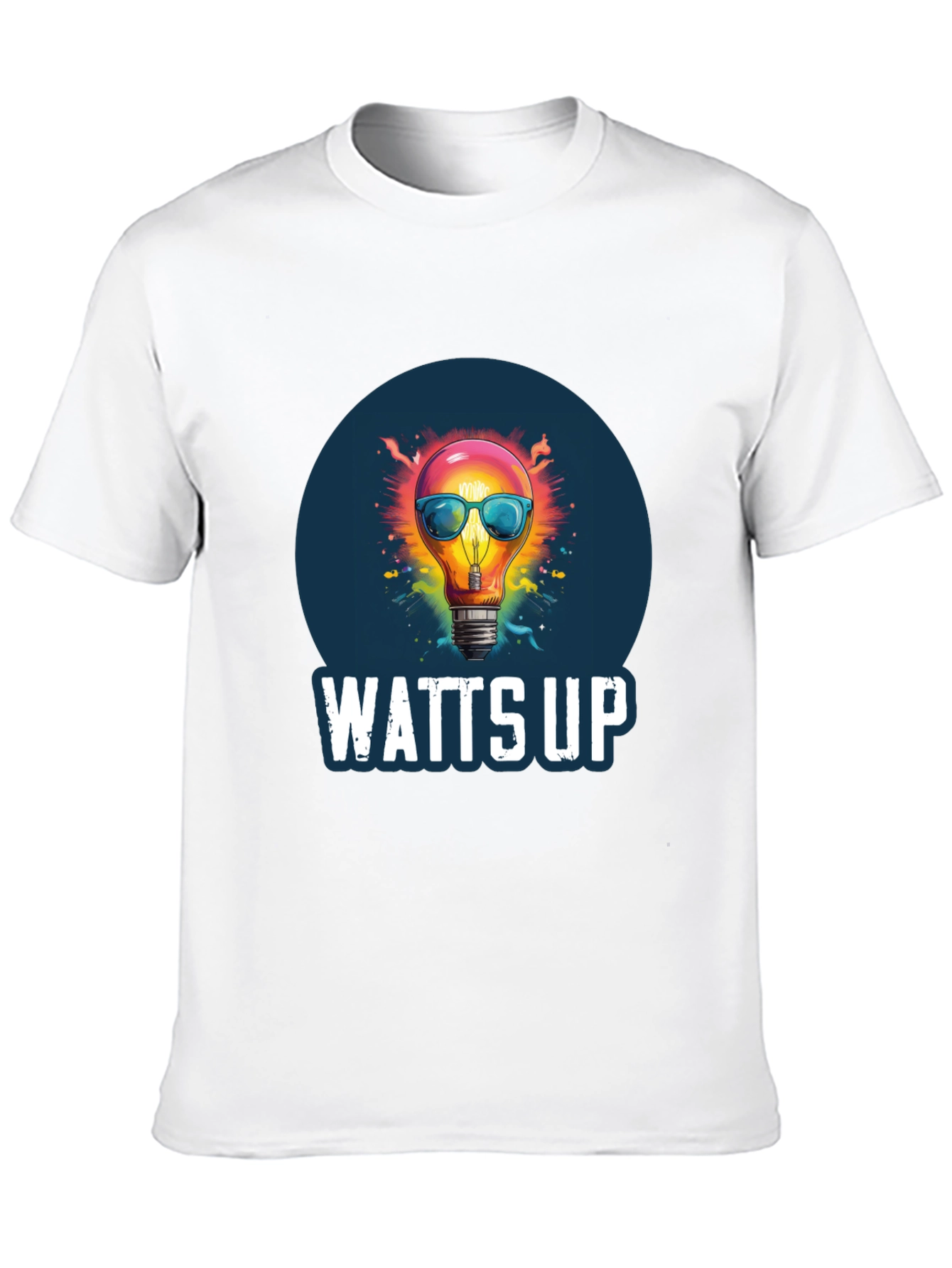 Watts Up Graphic Tee - Funny Lightbulb T-Shirt