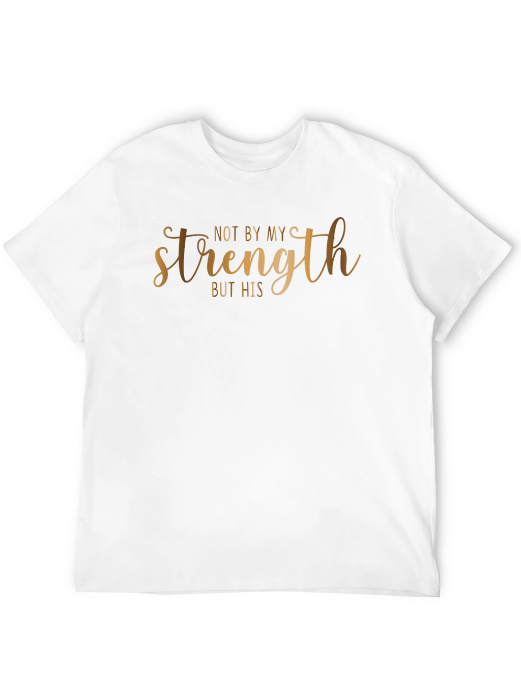 Not By My Strength T-Shirt - Black Christian Tee