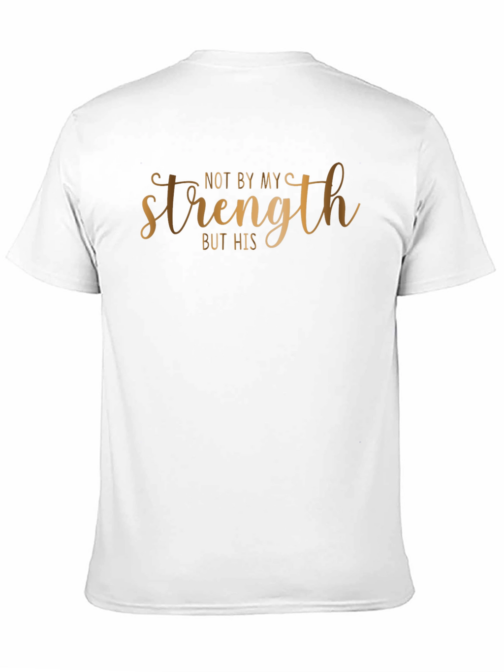Not By My Strength T-Shirt - Black Christian Tee