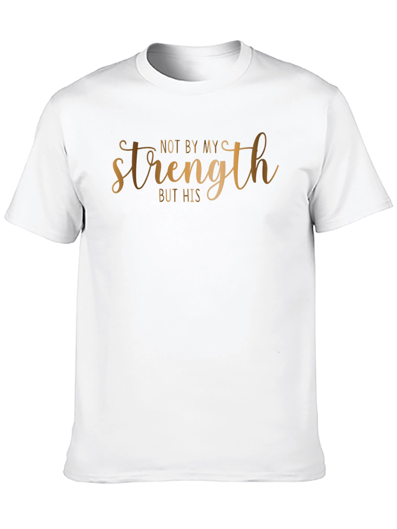 Not By My Strength T-Shirt - Black Christian Tee