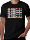 Beautician Retro Style Graphic T-Shirt
