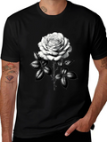 Rose Graphic Tee - Classic Black