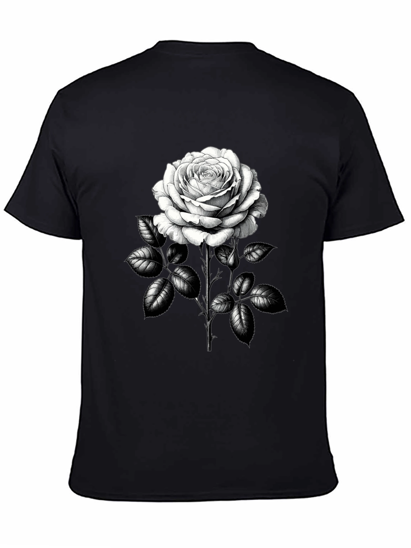 Rose Graphic Tee - Classic Black