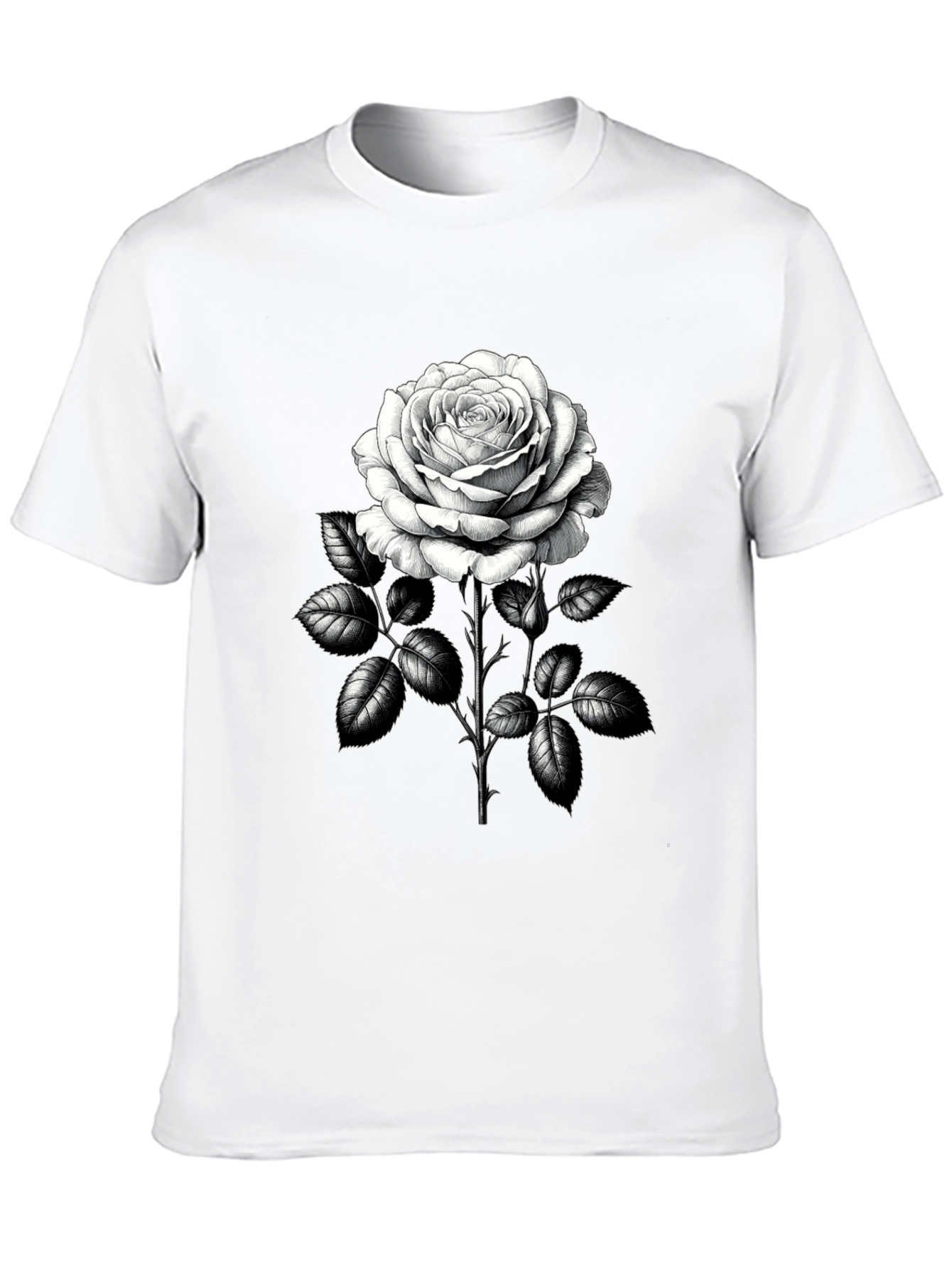 Rose Graphic Tee - Classic Black