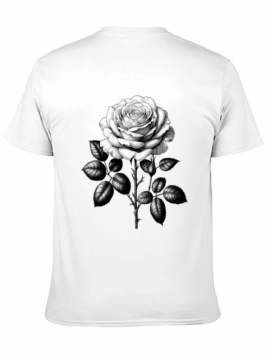 Rose Graphic Tee - Classic Black