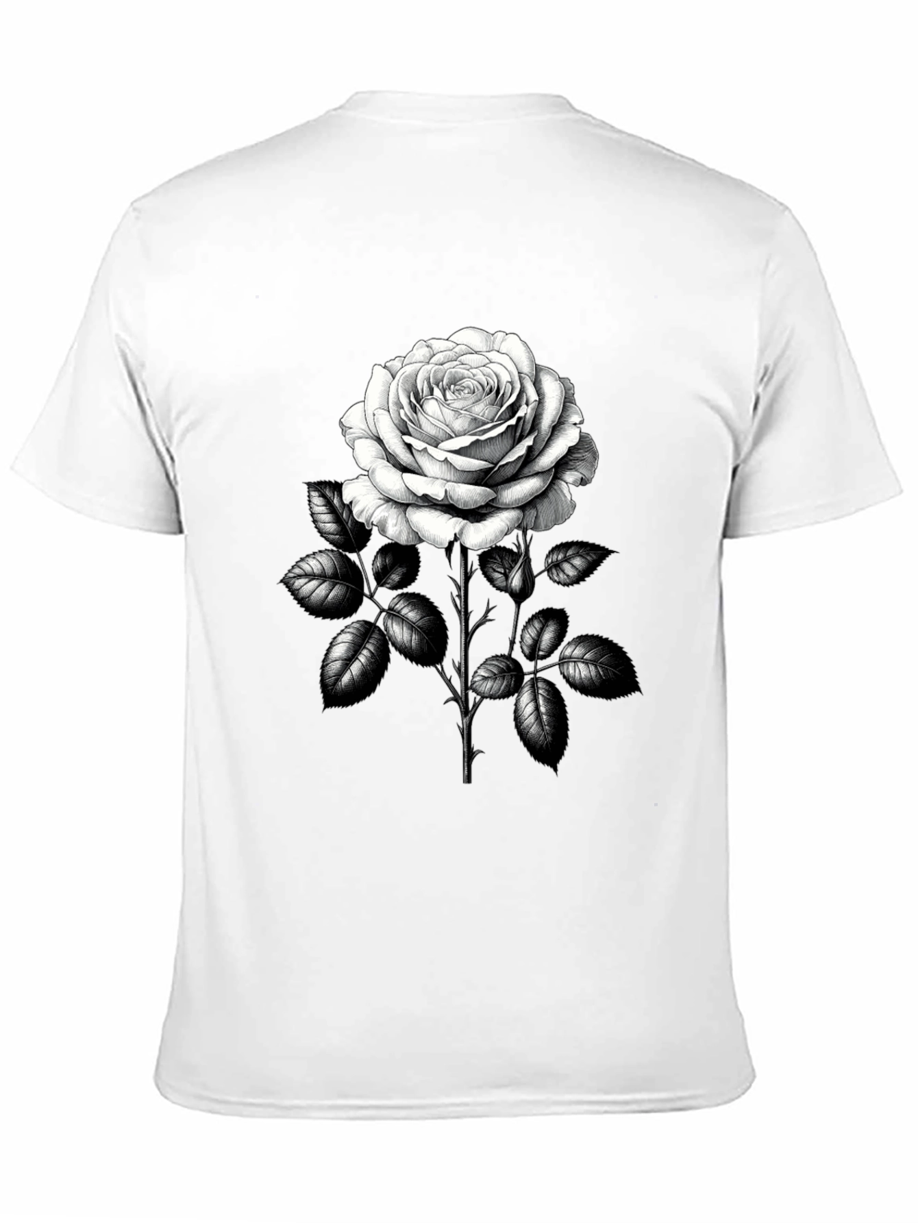 Rose Graphic Tee - Classic Black