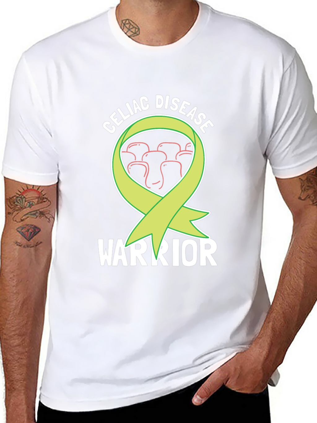 Celiac Disease Warrior T-Shirt - Awareness Ribbon