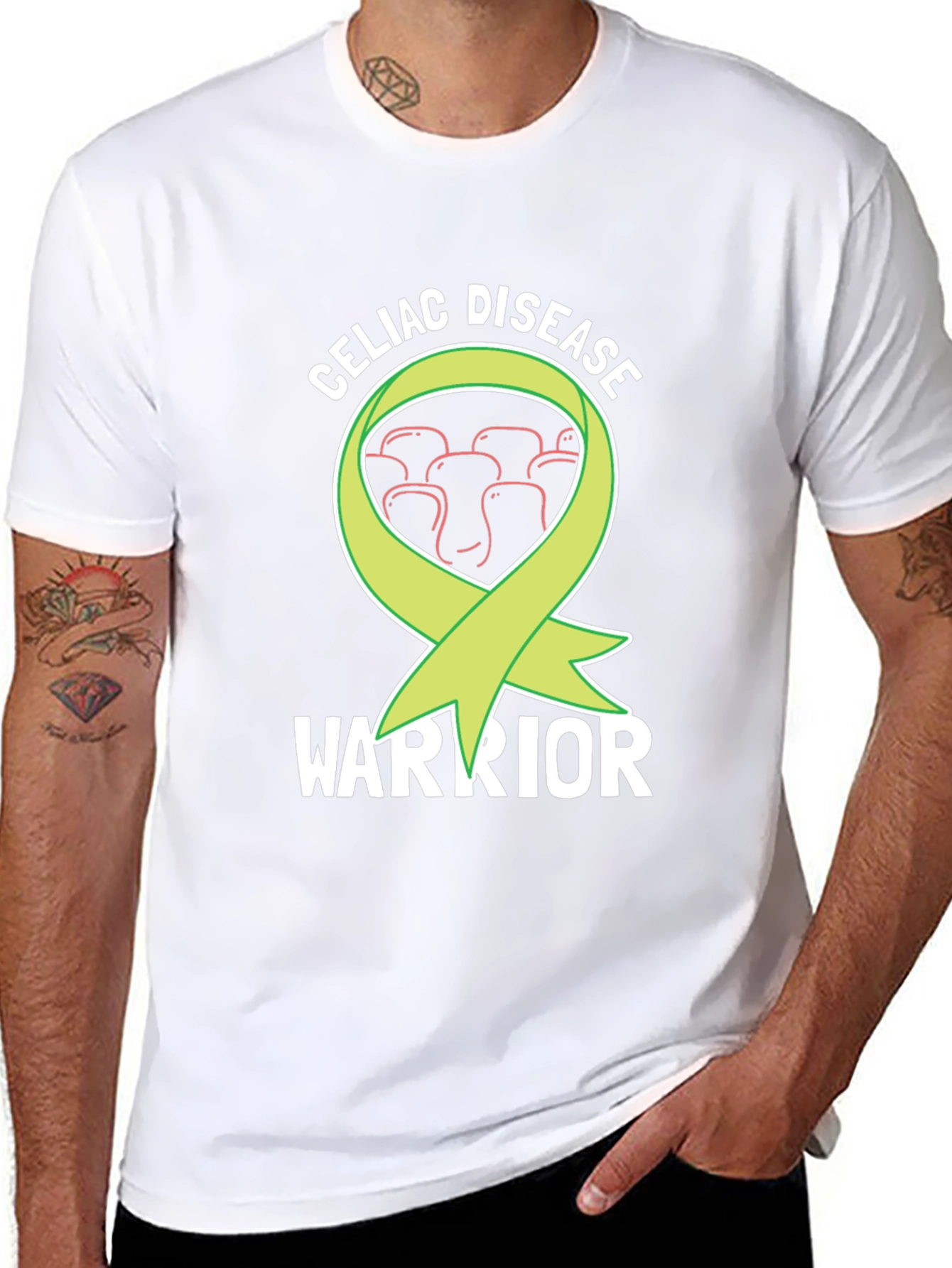 Celiac Disease Warrior T-Shirt - Awareness Ribbon