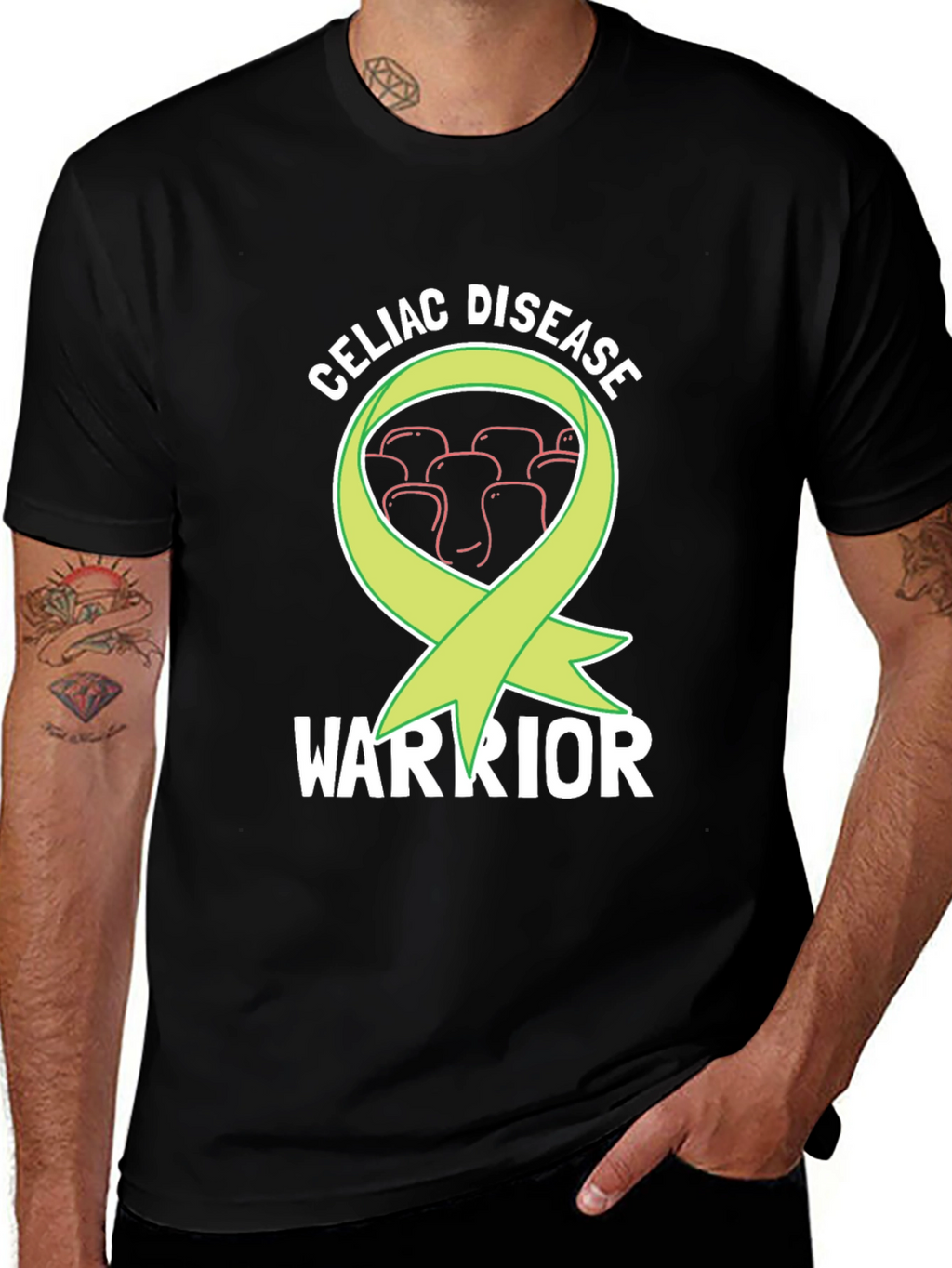Celiac Disease Warrior T-Shirt - Awareness Ribbon