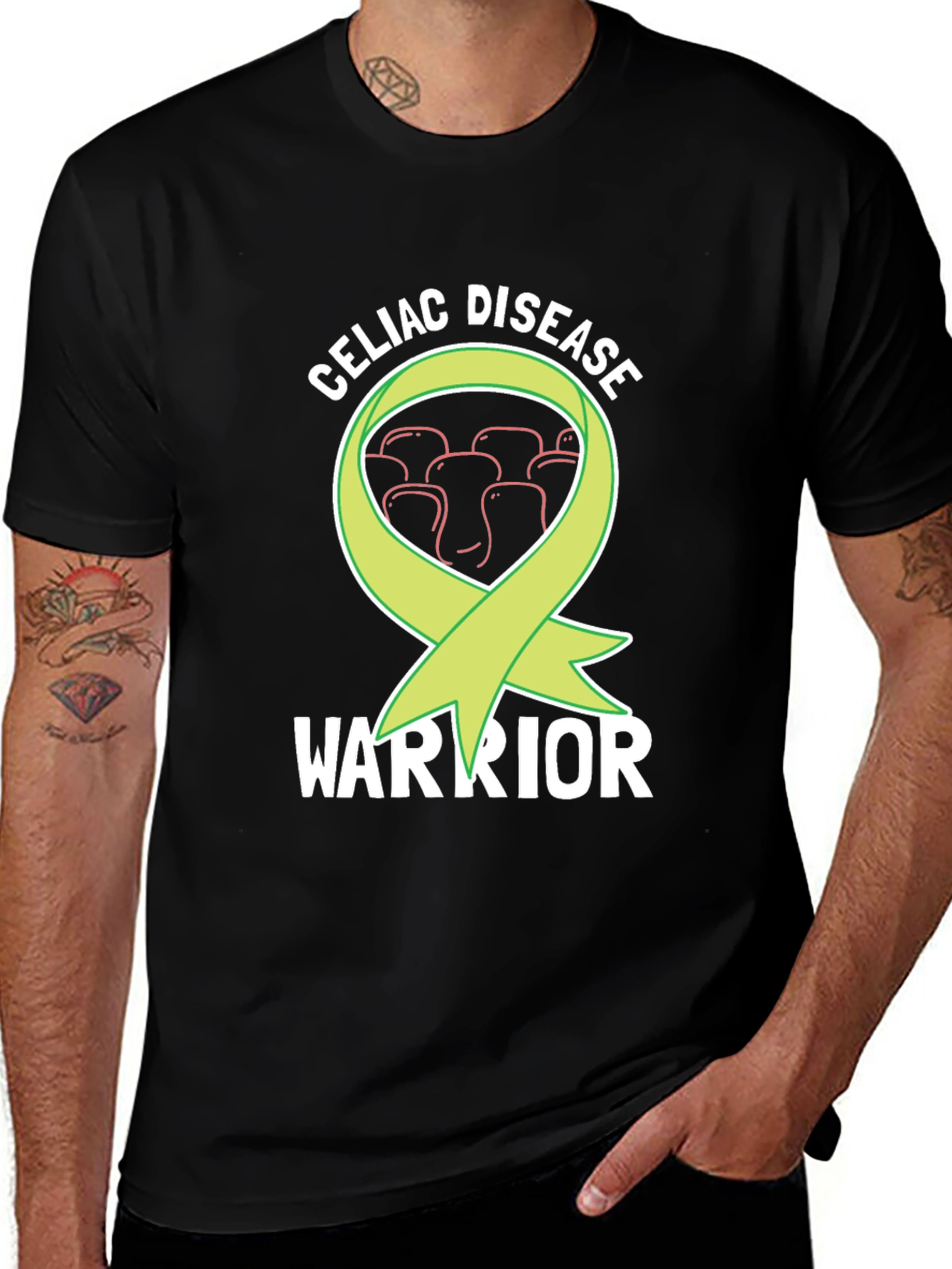 Celiac Disease Warrior T-Shirt - Awareness Ribbon
