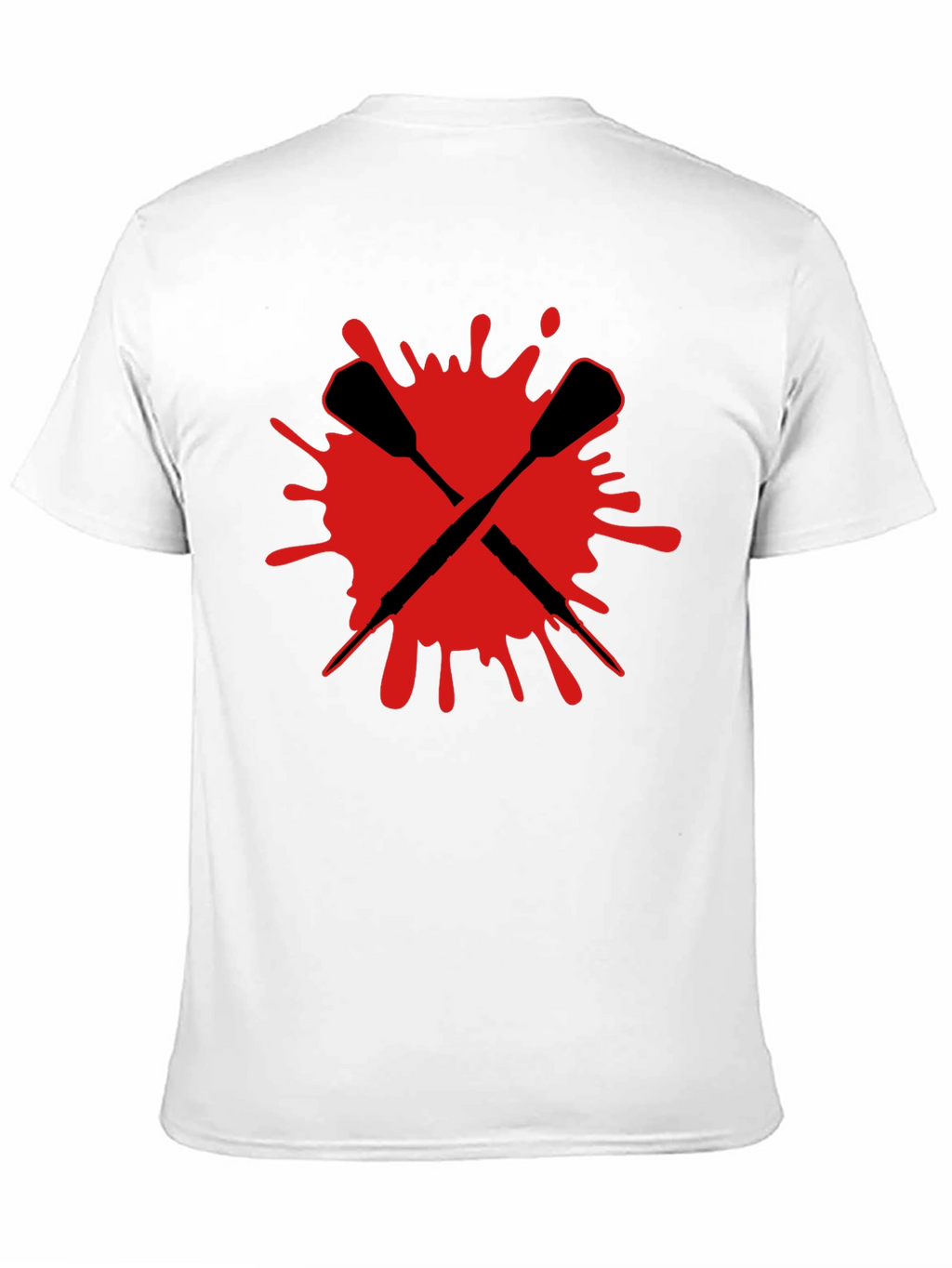 Crossed Darts Graphic Tee - Bold Black T-Shirt