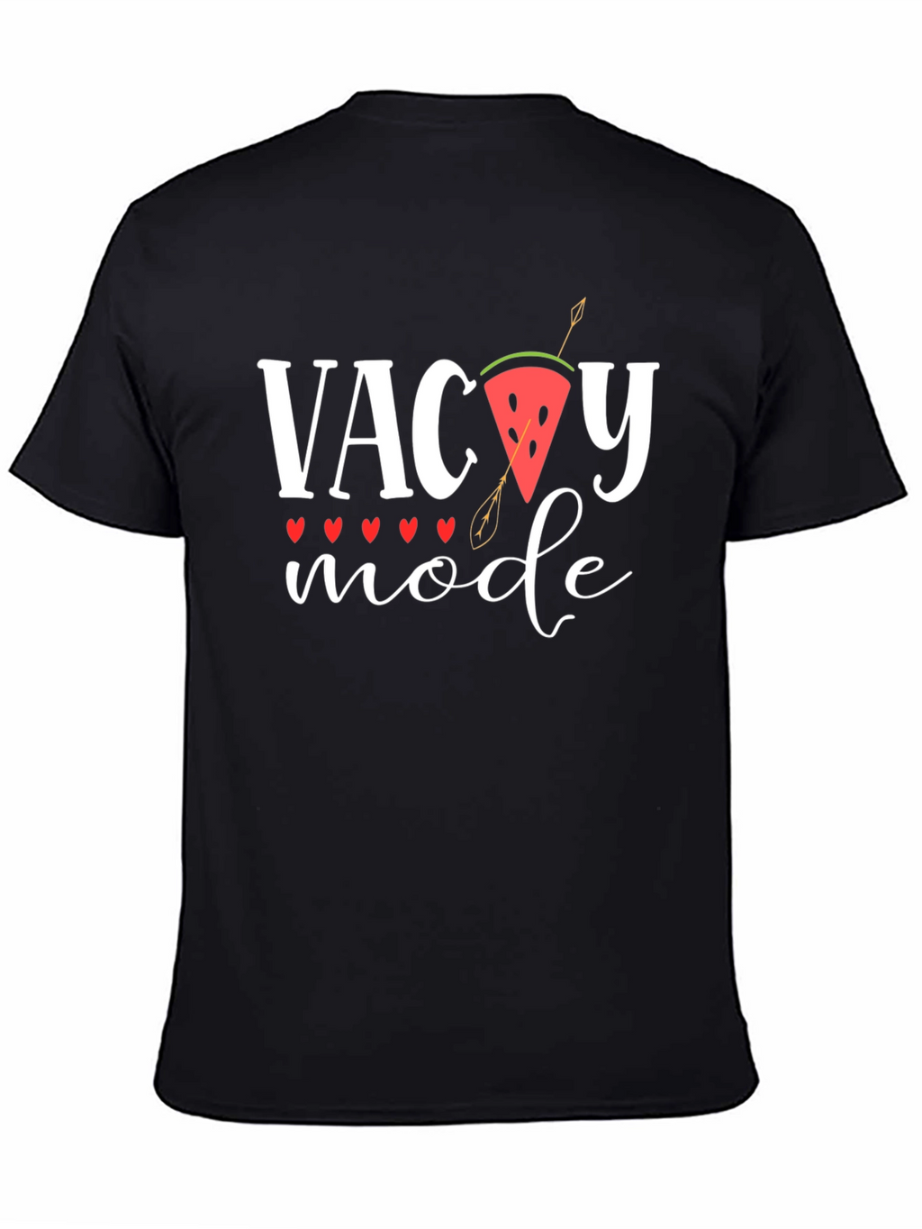 Vacay Mode Black Cotton Graphic Tee