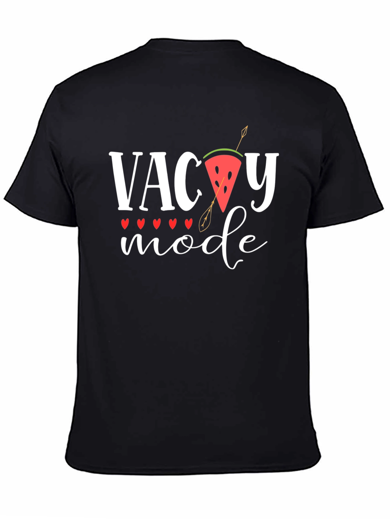 Vacay Mode Black Cotton Graphic Tee