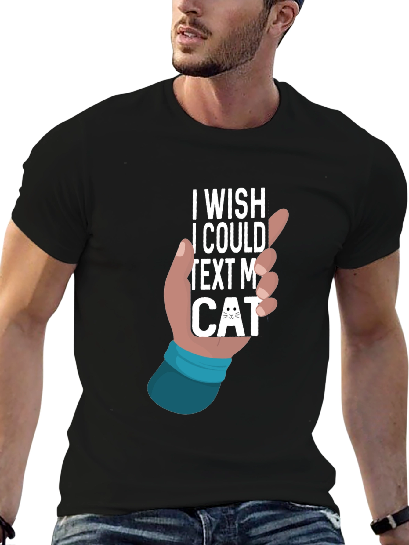 Text My Cat T-Shirt - Novelty Graphic Tee