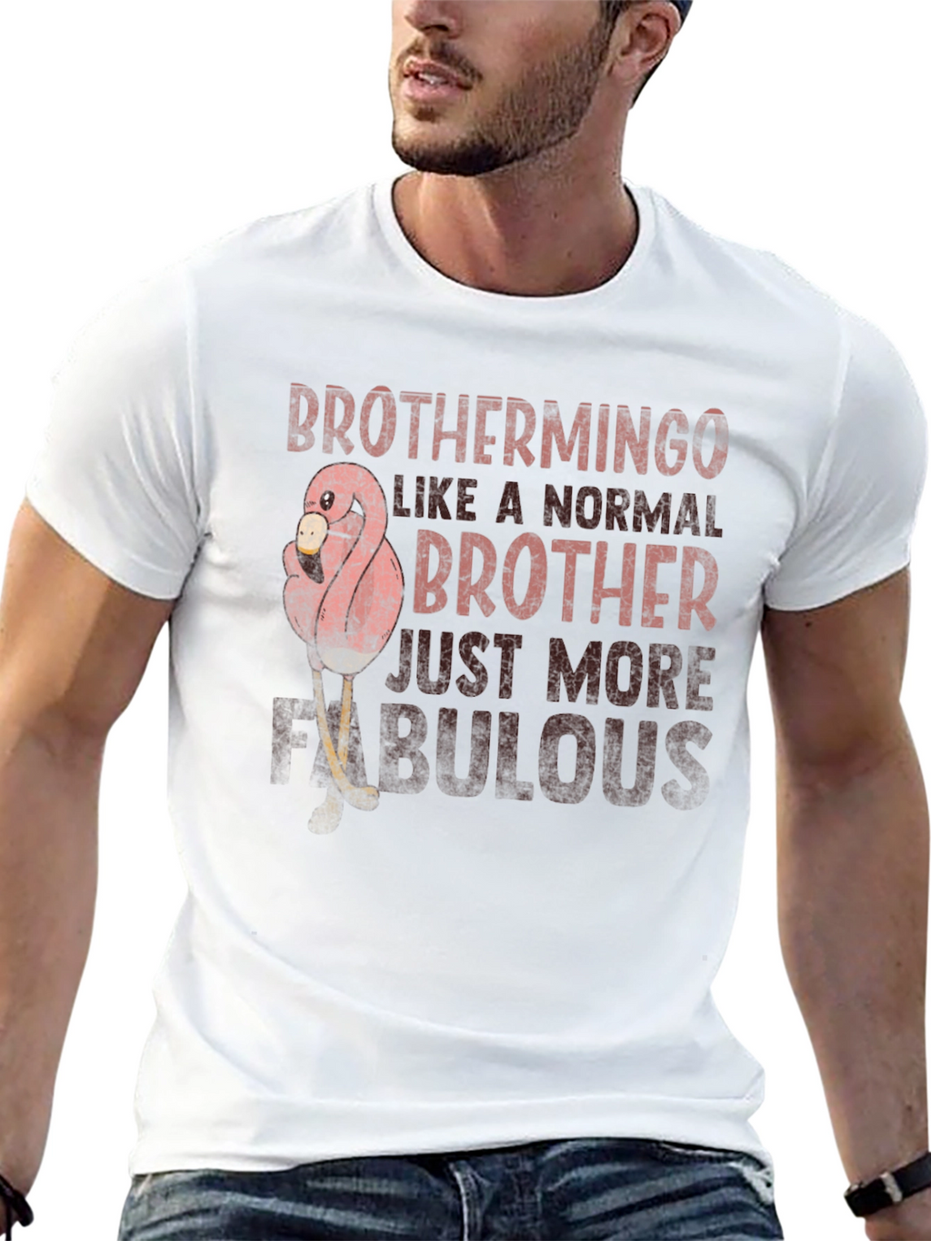 Brothermingo Flamingo Fabulous Brother T-Shirt