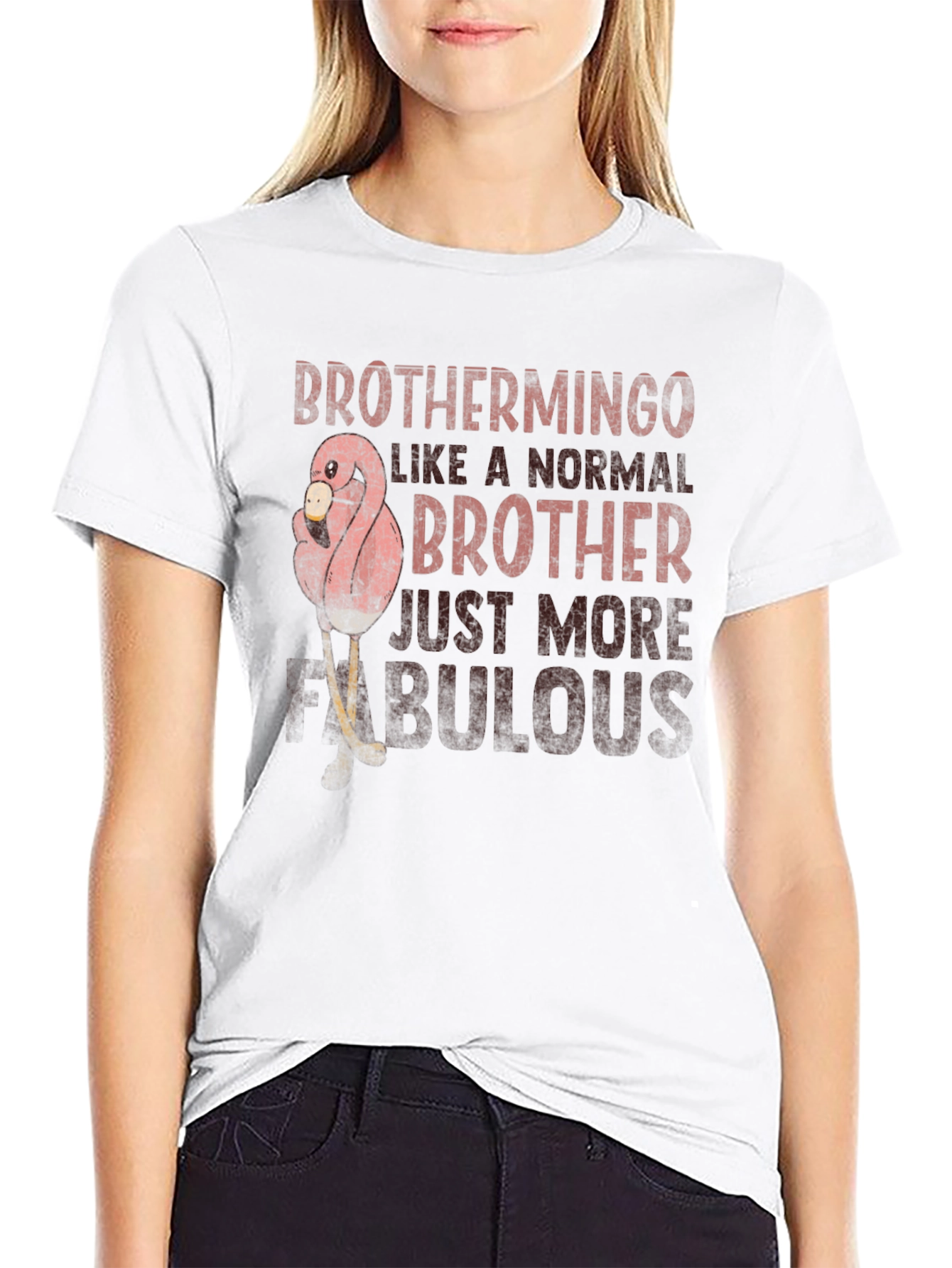 Brothermingo Flamingo Fabulous Brother T-Shirt