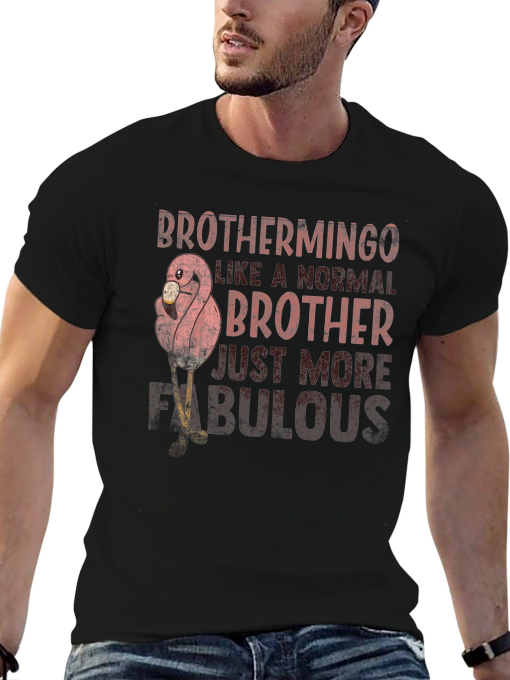 Brothermingo Flamingo Fabulous Brother T-Shirt