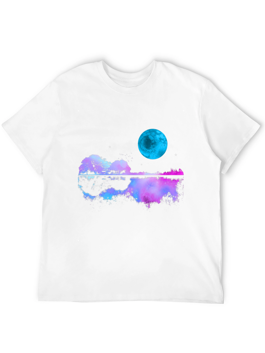 Guitar Moon T-Shirt - Reflective Graphic Tee