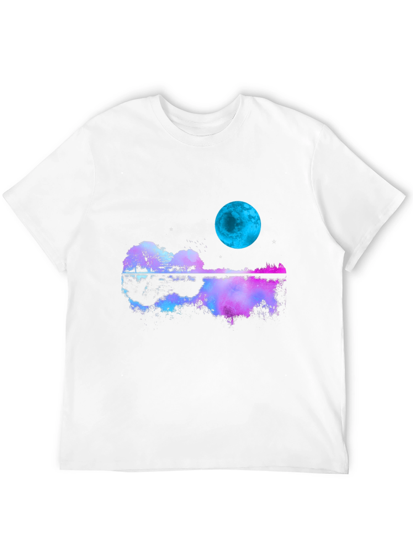 Guitar Moon T-Shirt - Reflective Graphic Tee