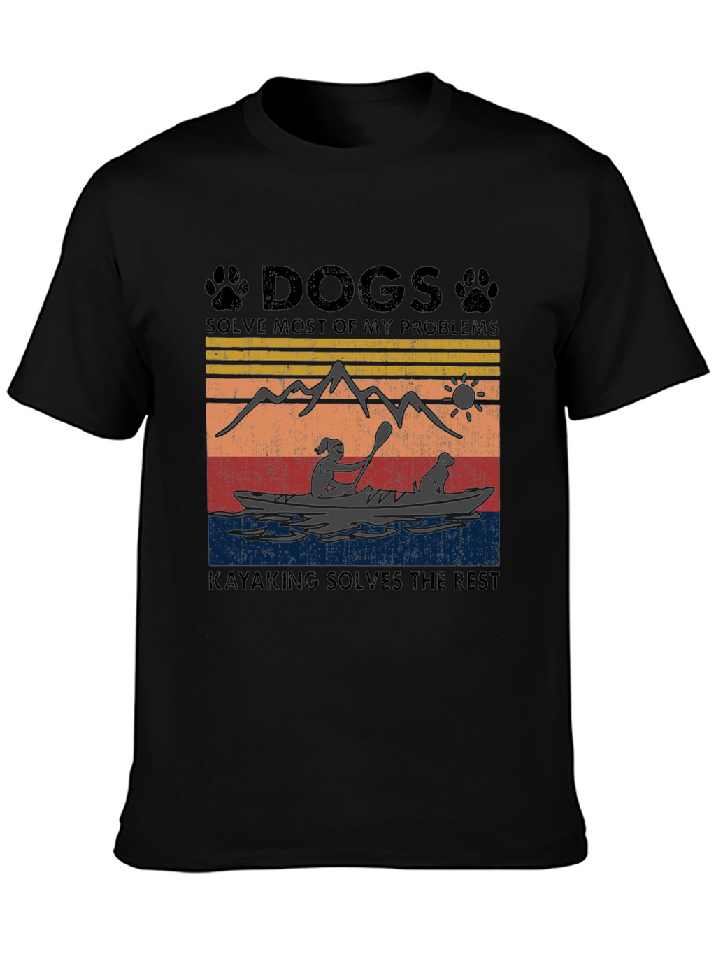 Dogs and Kayaking Solve My Problems T-Shirt