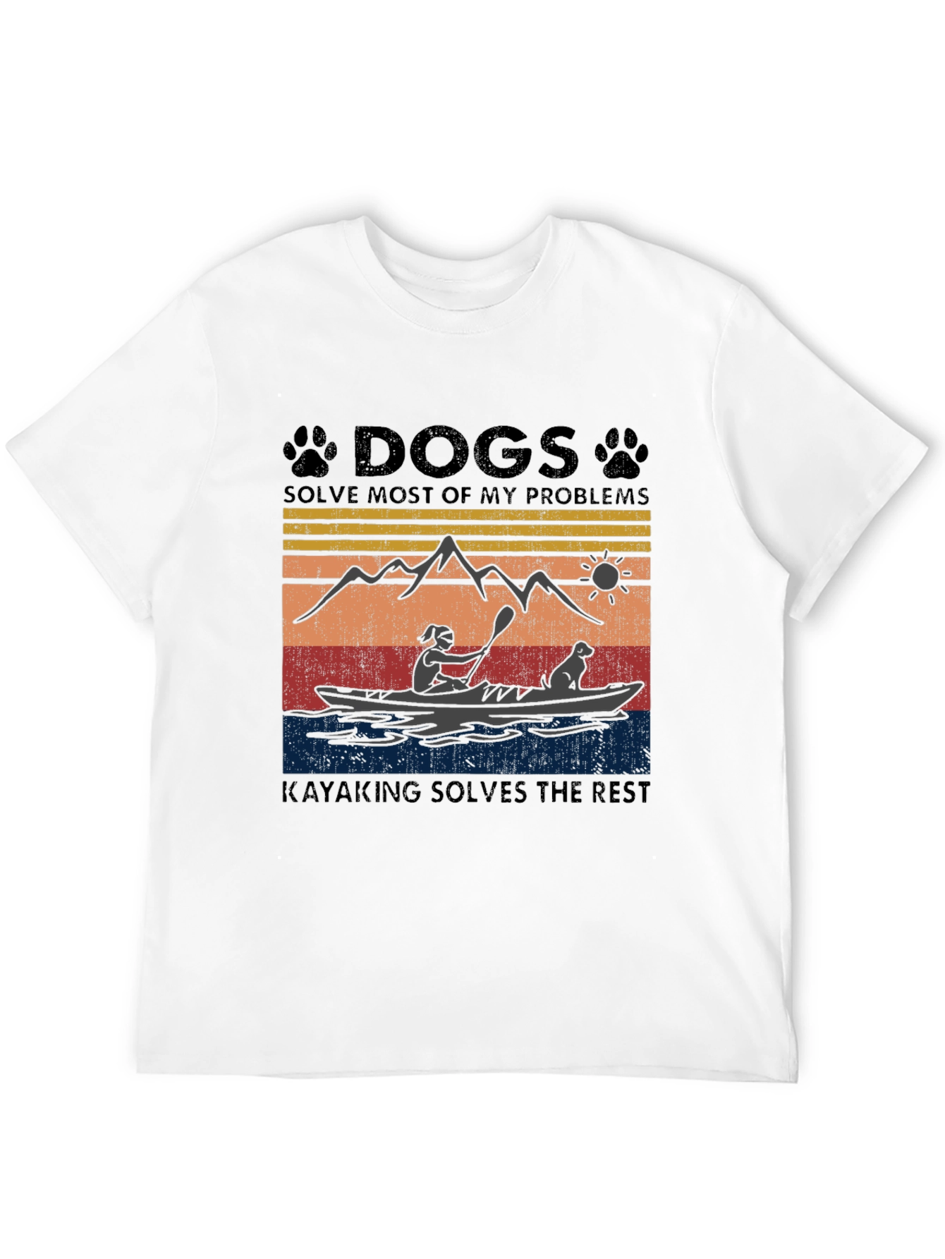 Dogs and Kayaking Solve My Problems T-Shirt